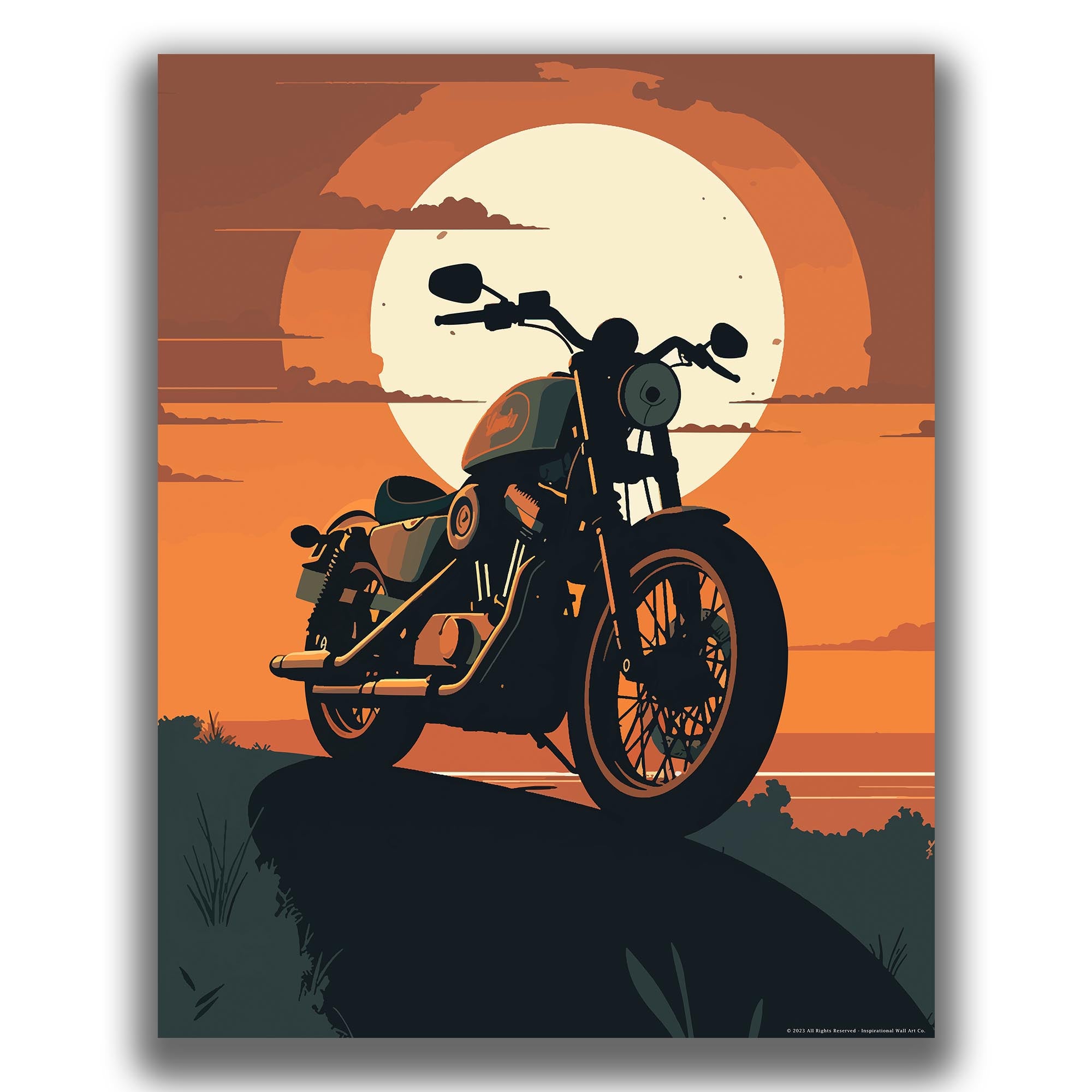 Speed and Adventure - Motorcycle Poster