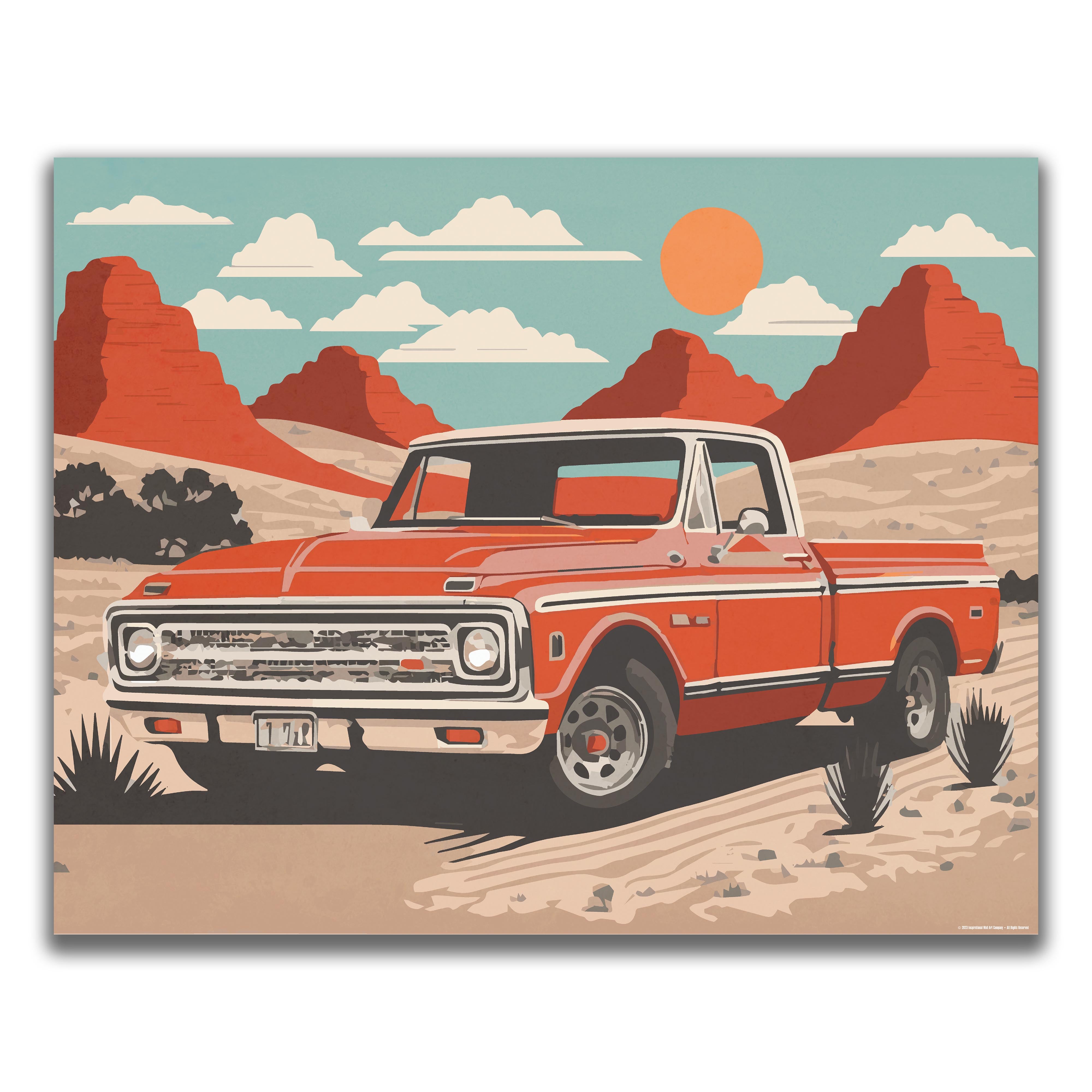 Desert - Truck Poster