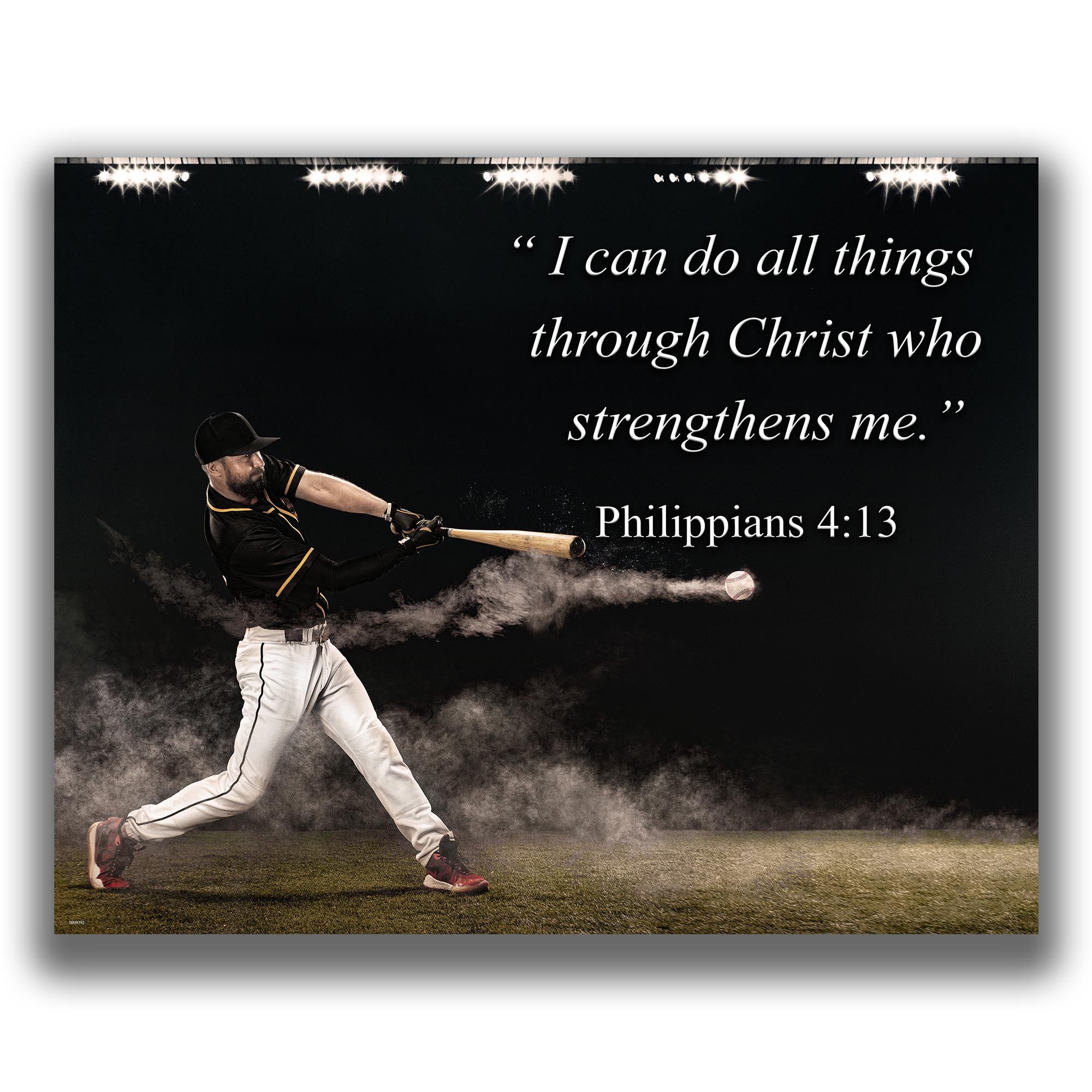 Philippians 4:13 - Baseball Poster