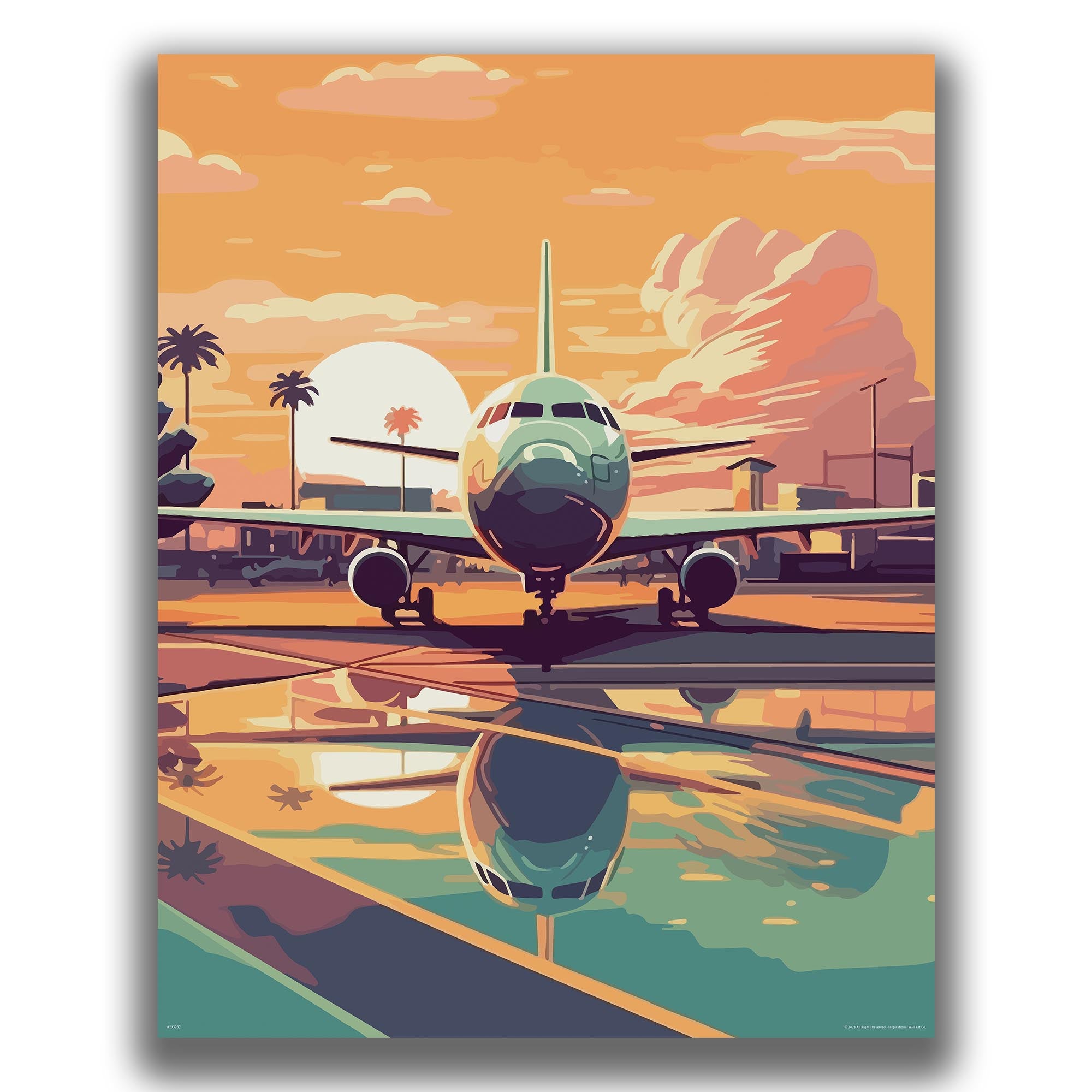 Skyline - Airplane Poster