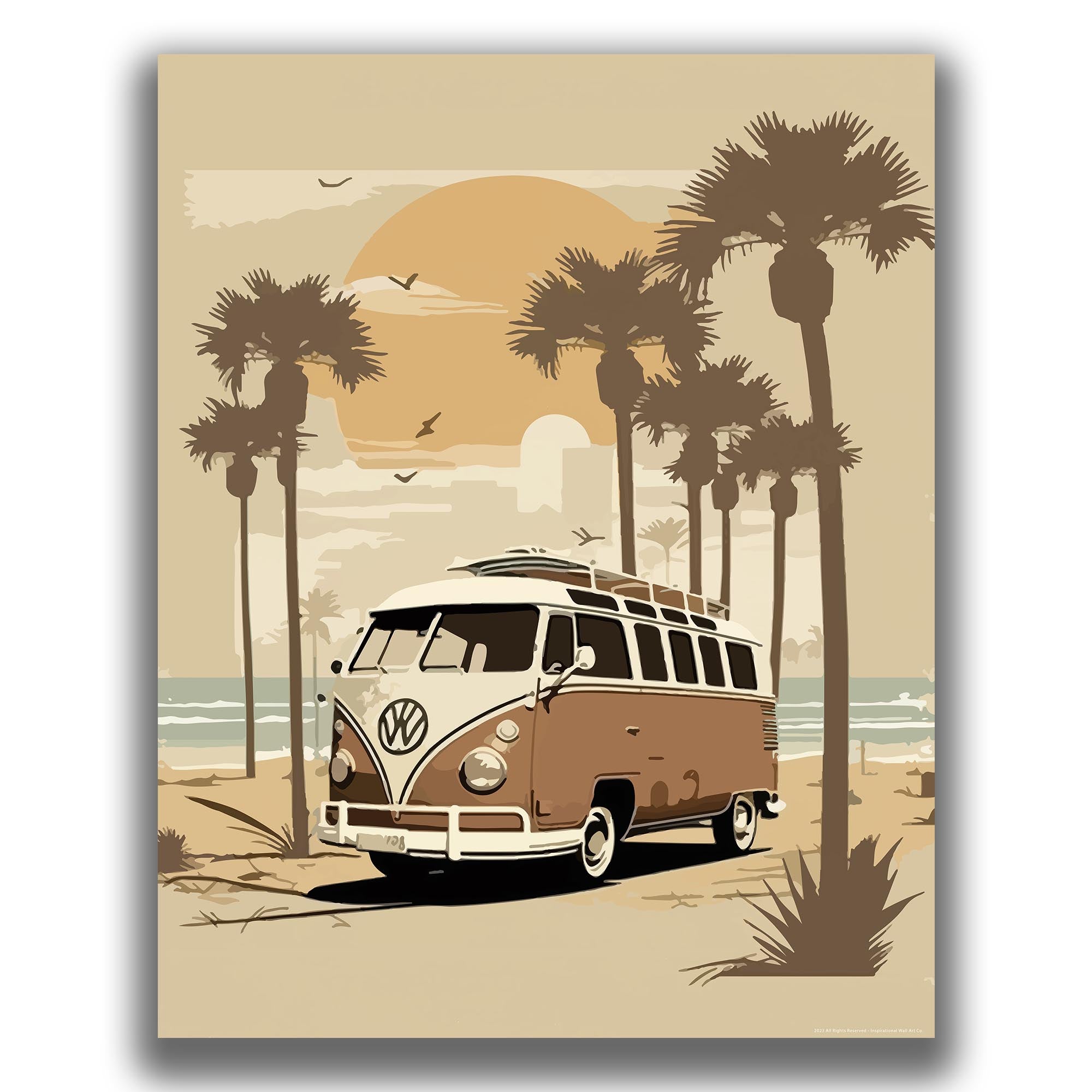 Sandy Van - Volkswagen Poster
