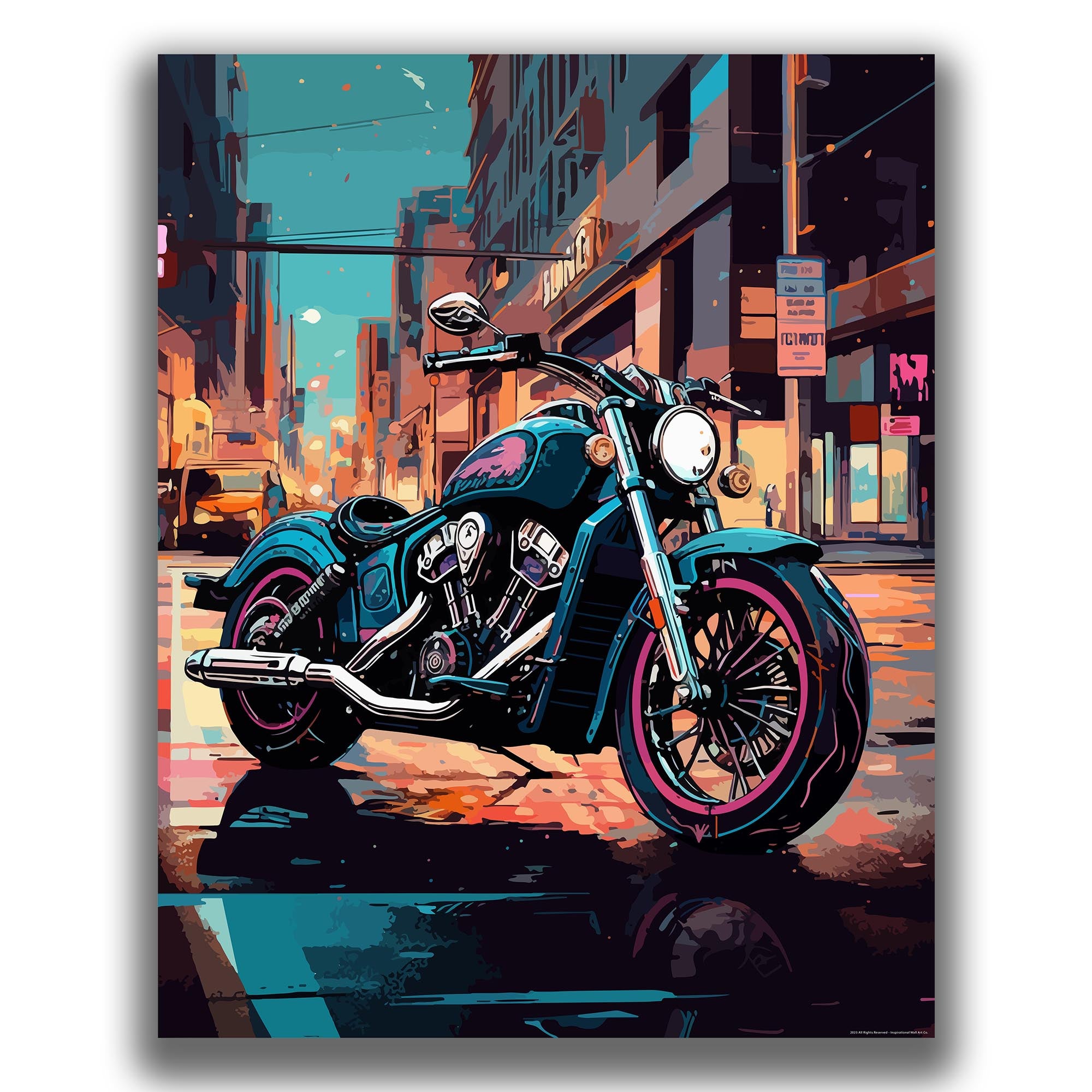 Electric - Motorcycle Poster
