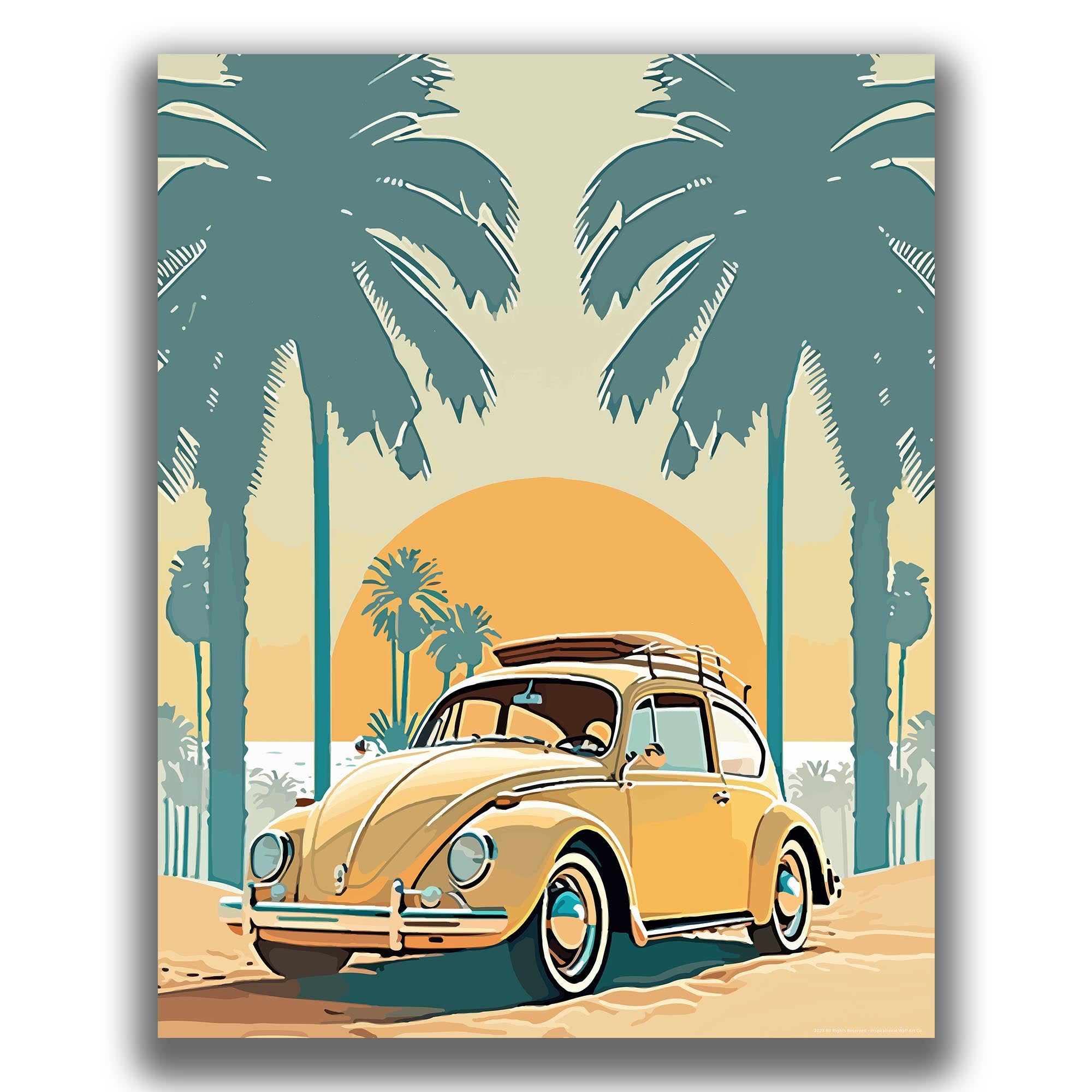 Sandy Beetle - Volkswagen Poster
