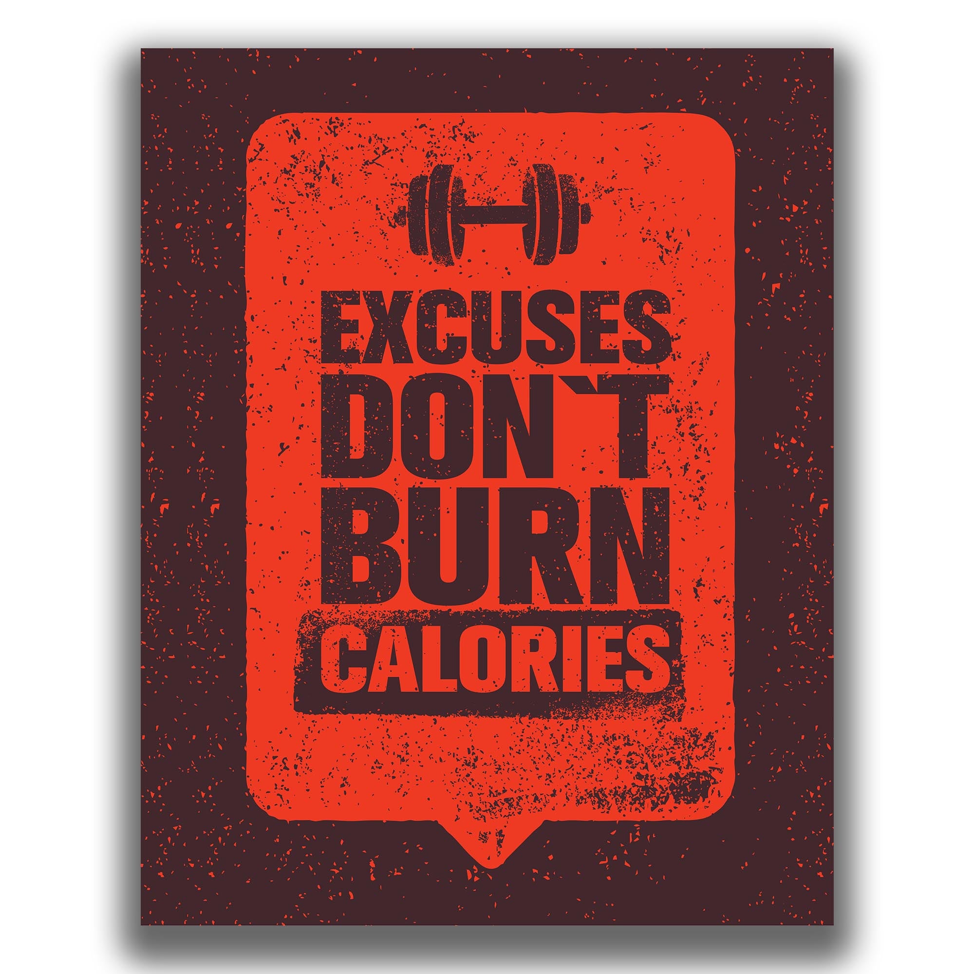 No Excuses - Gym Poster