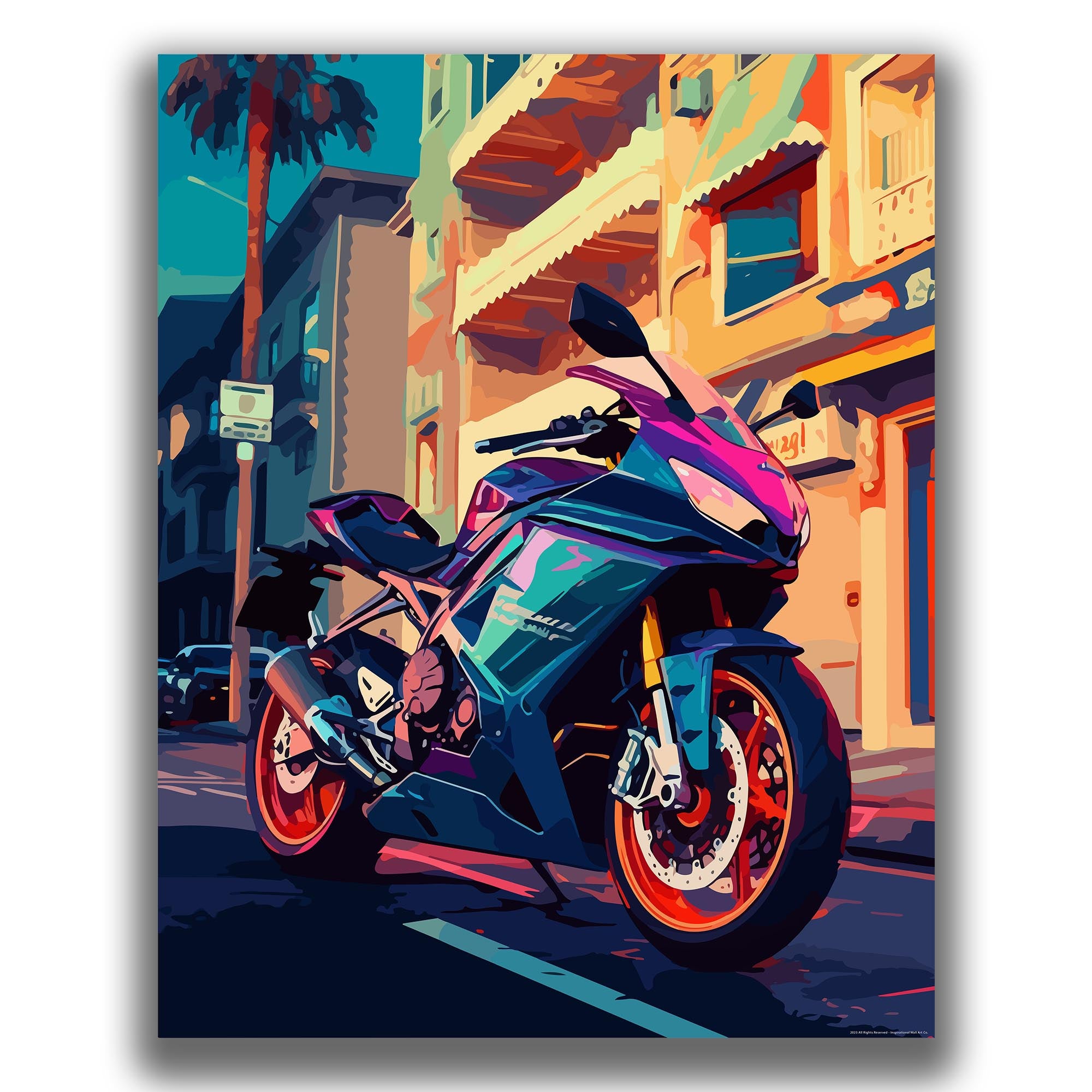Dapper - Motorcycle Poster