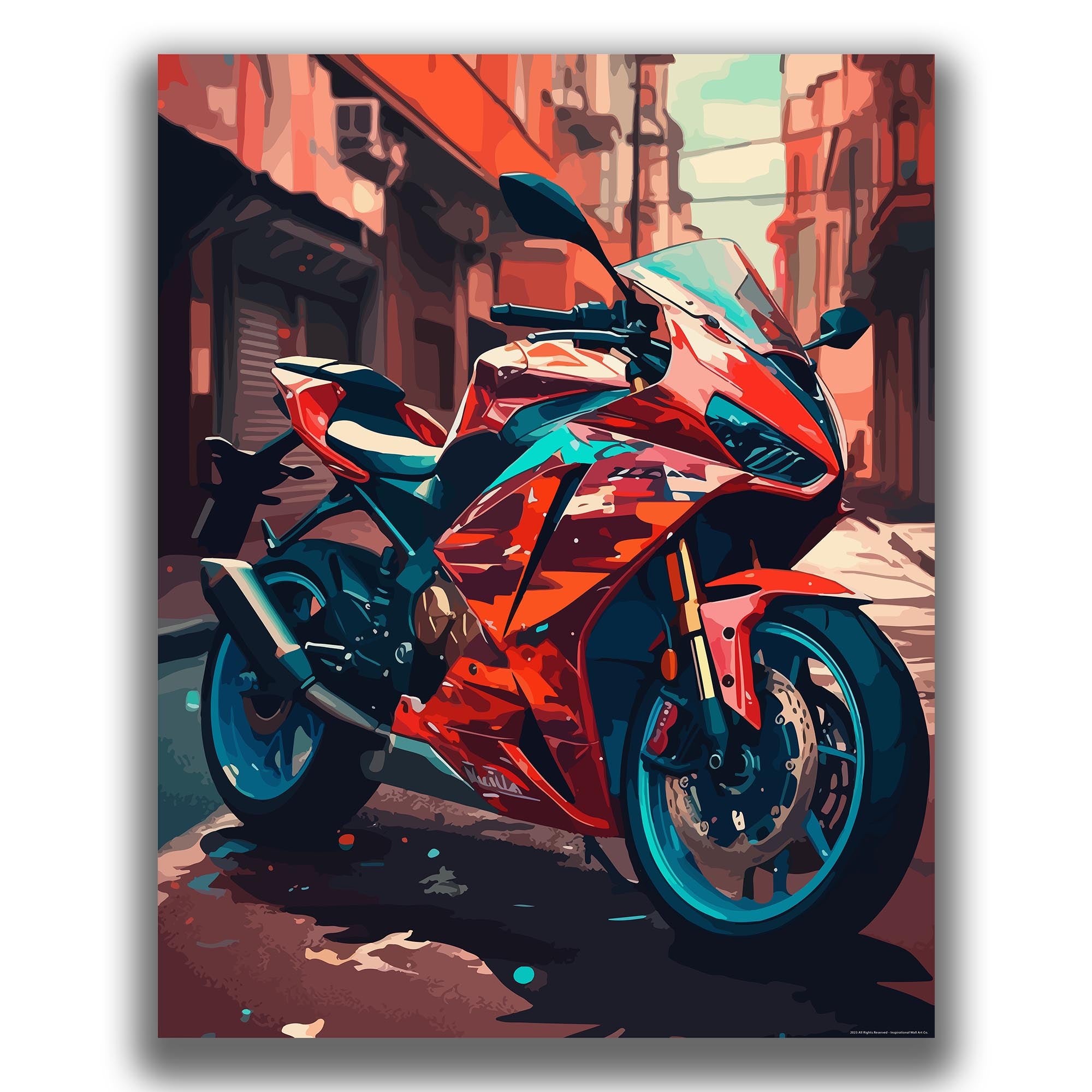 Uptempo - Motorcycle Poster