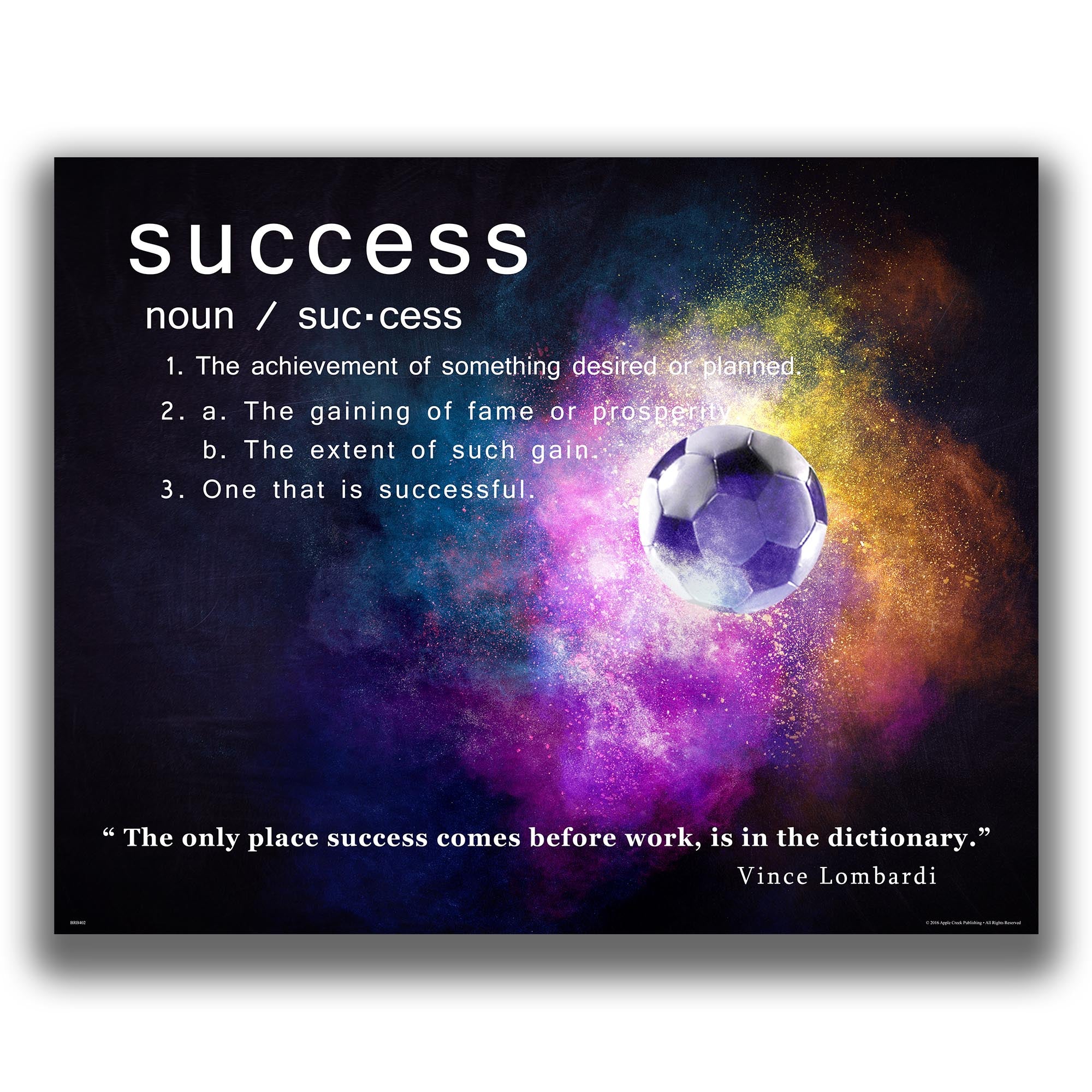 Success - Soccer Poster