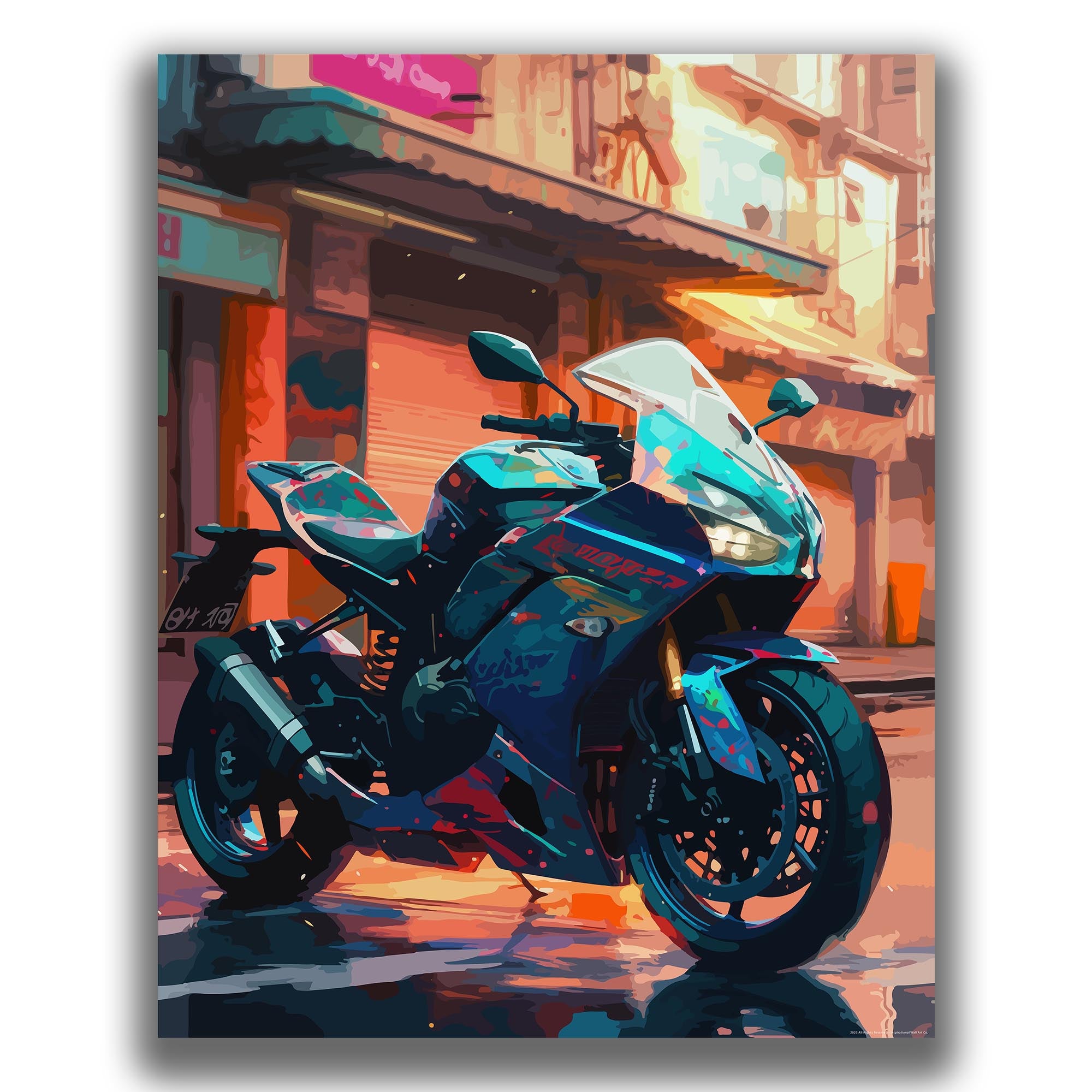 Engaging - Motorcycle Poster
