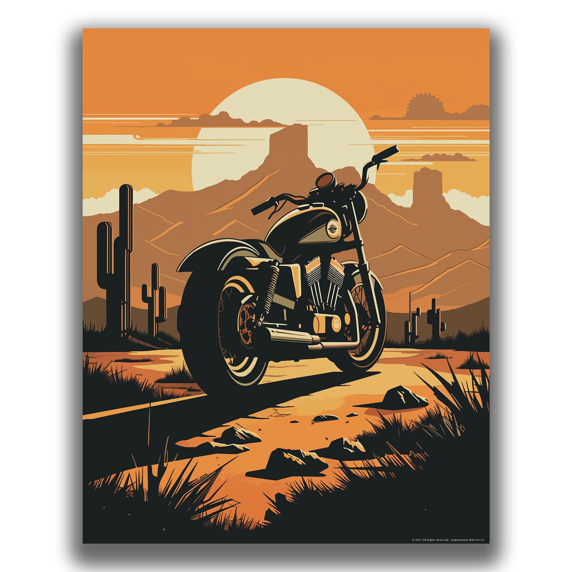 Chrome Dreams - Motorcycle Poster