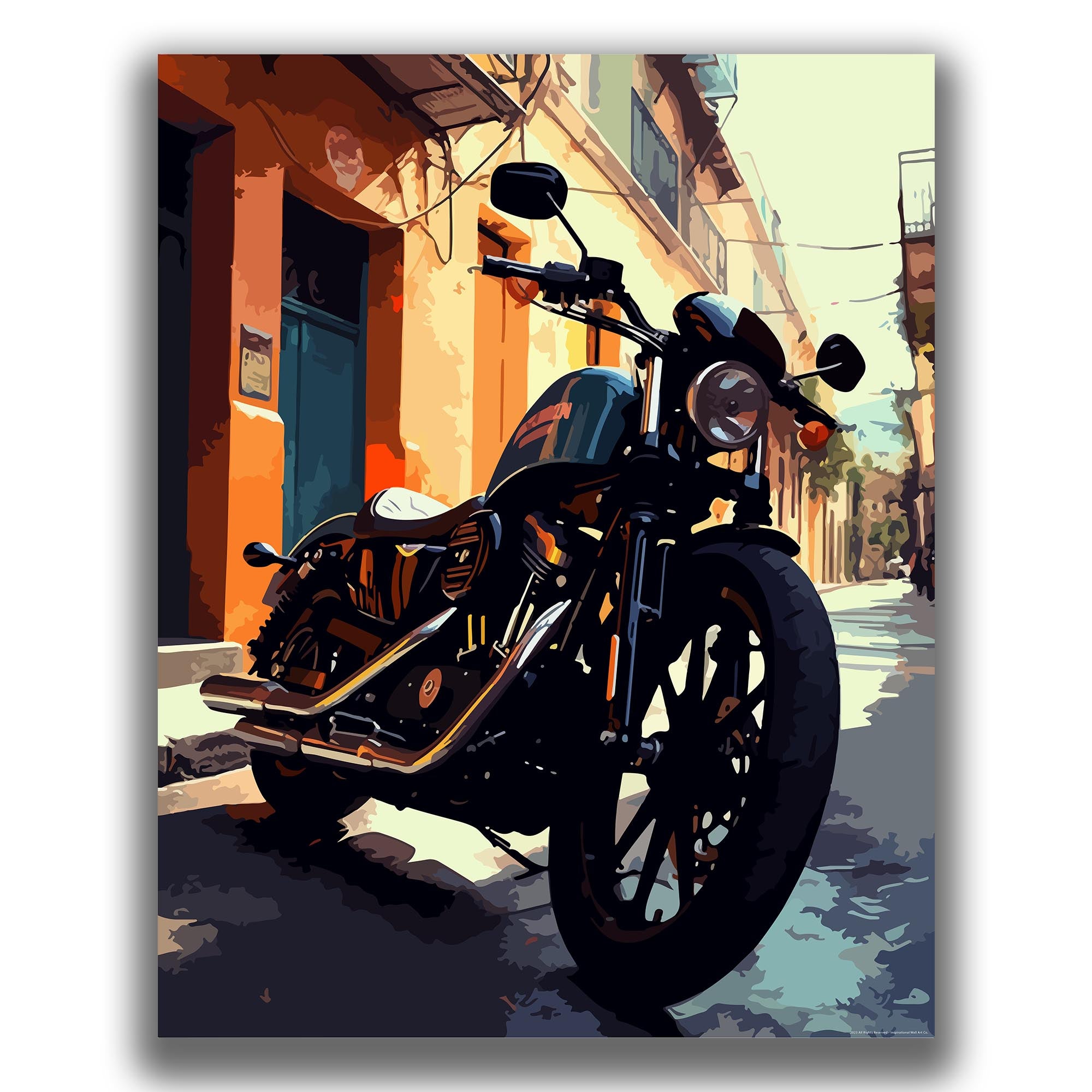 High - Motorcycle Poster