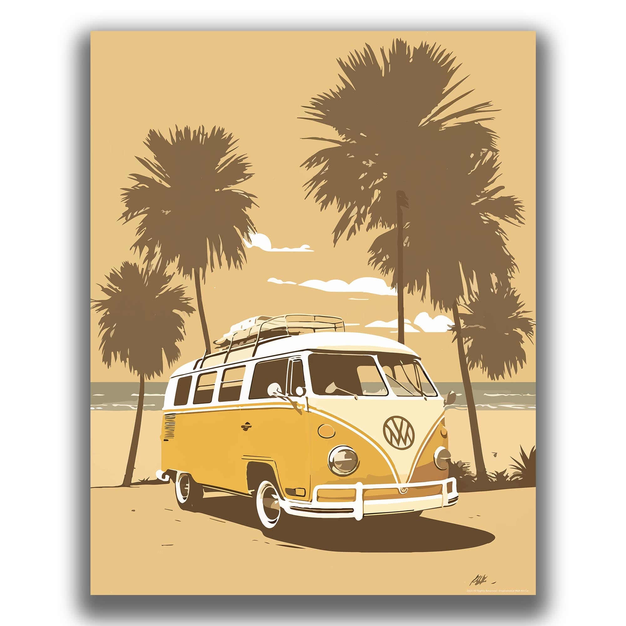 Yellow - Volkswagen Poster