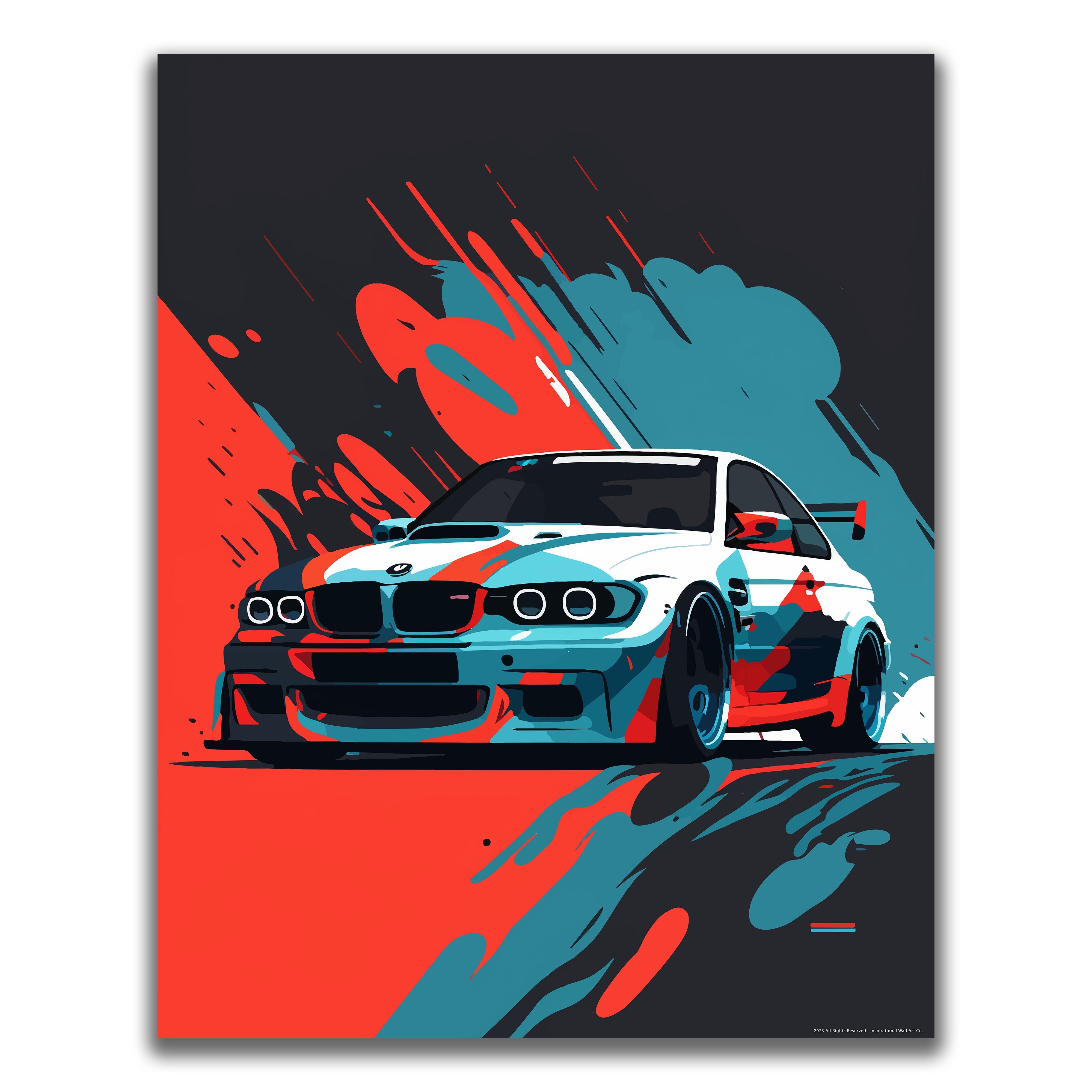 Abstract M3 - Car Poster
