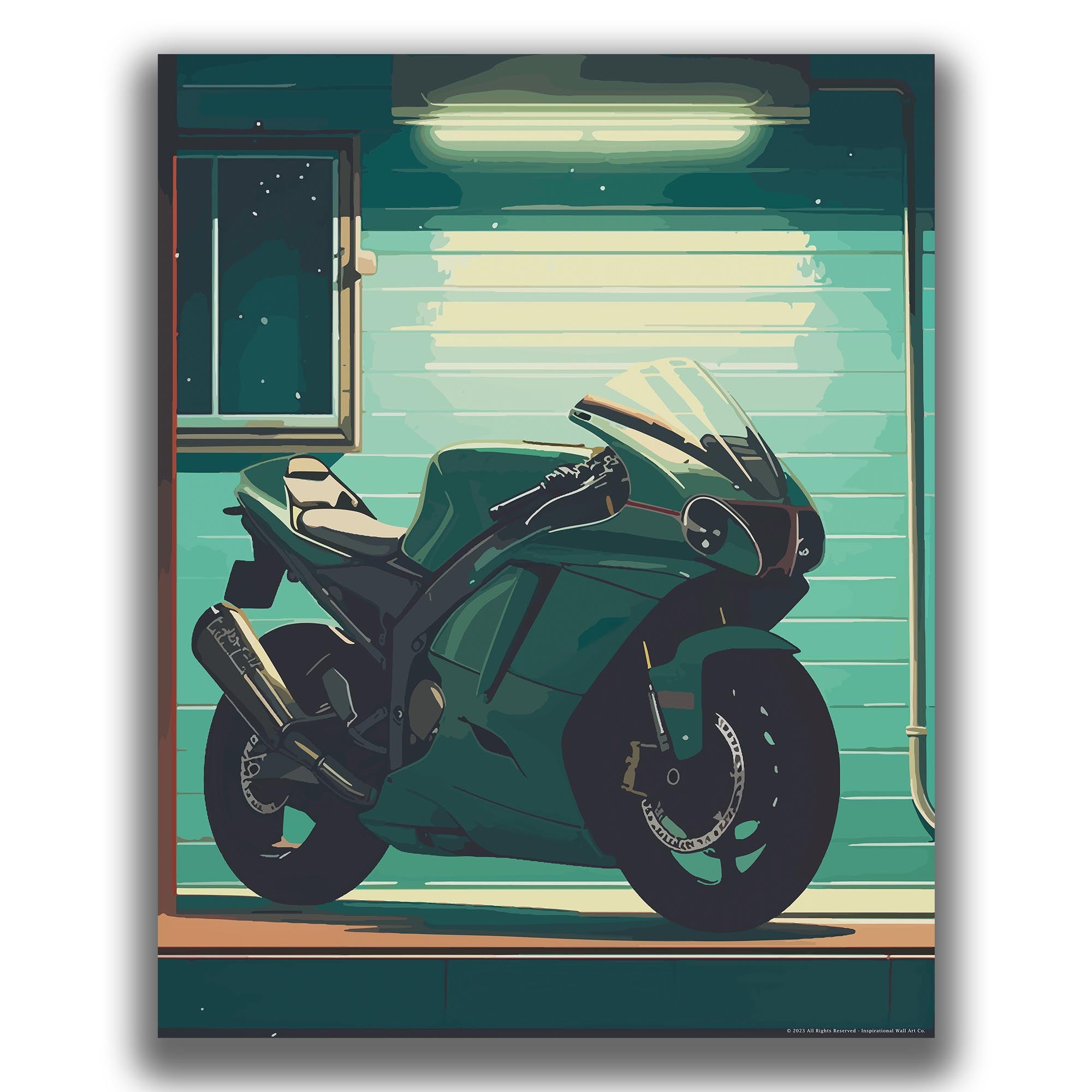 Highway Bliss - Motorcycle Poster