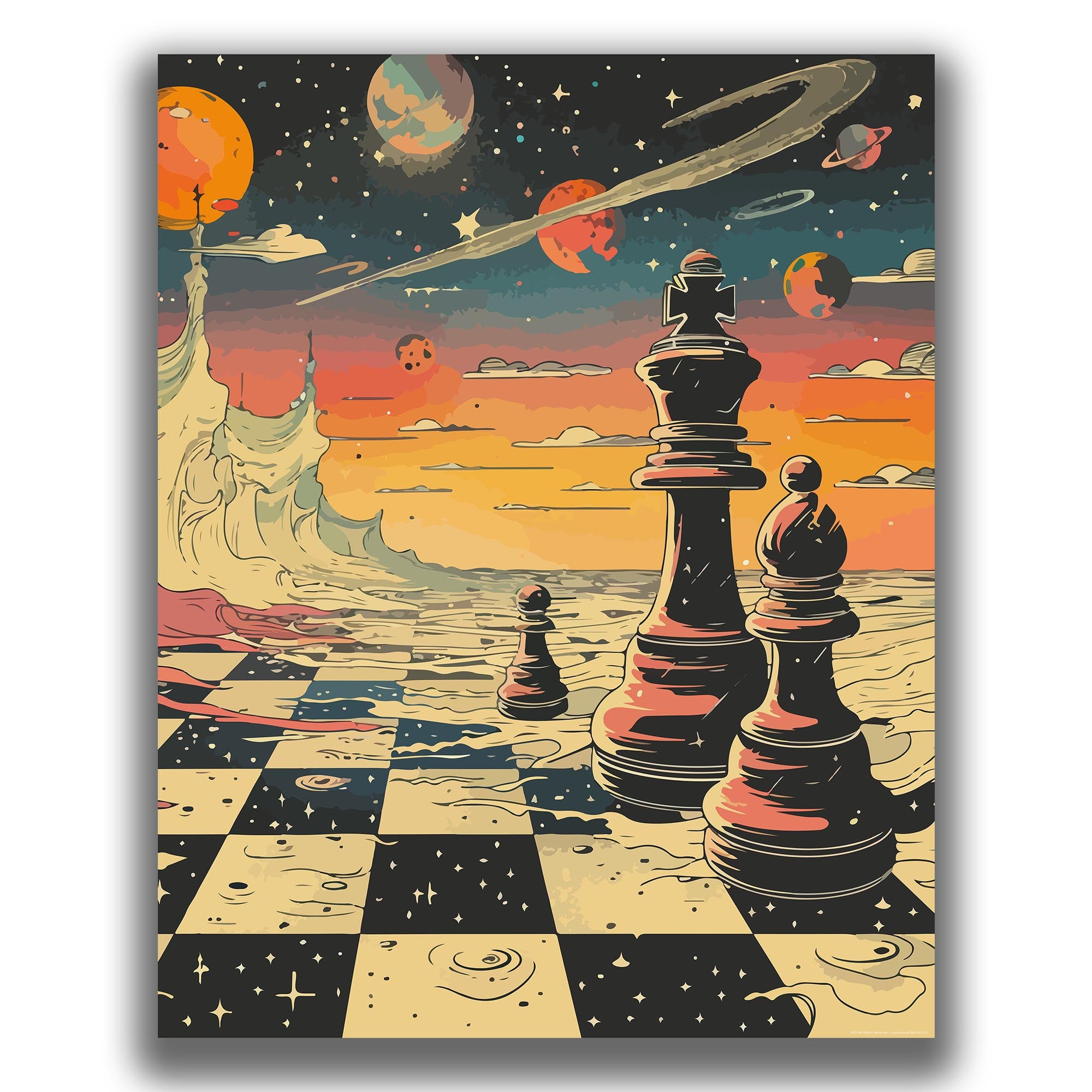 Pawn's Journey - Chess Poster