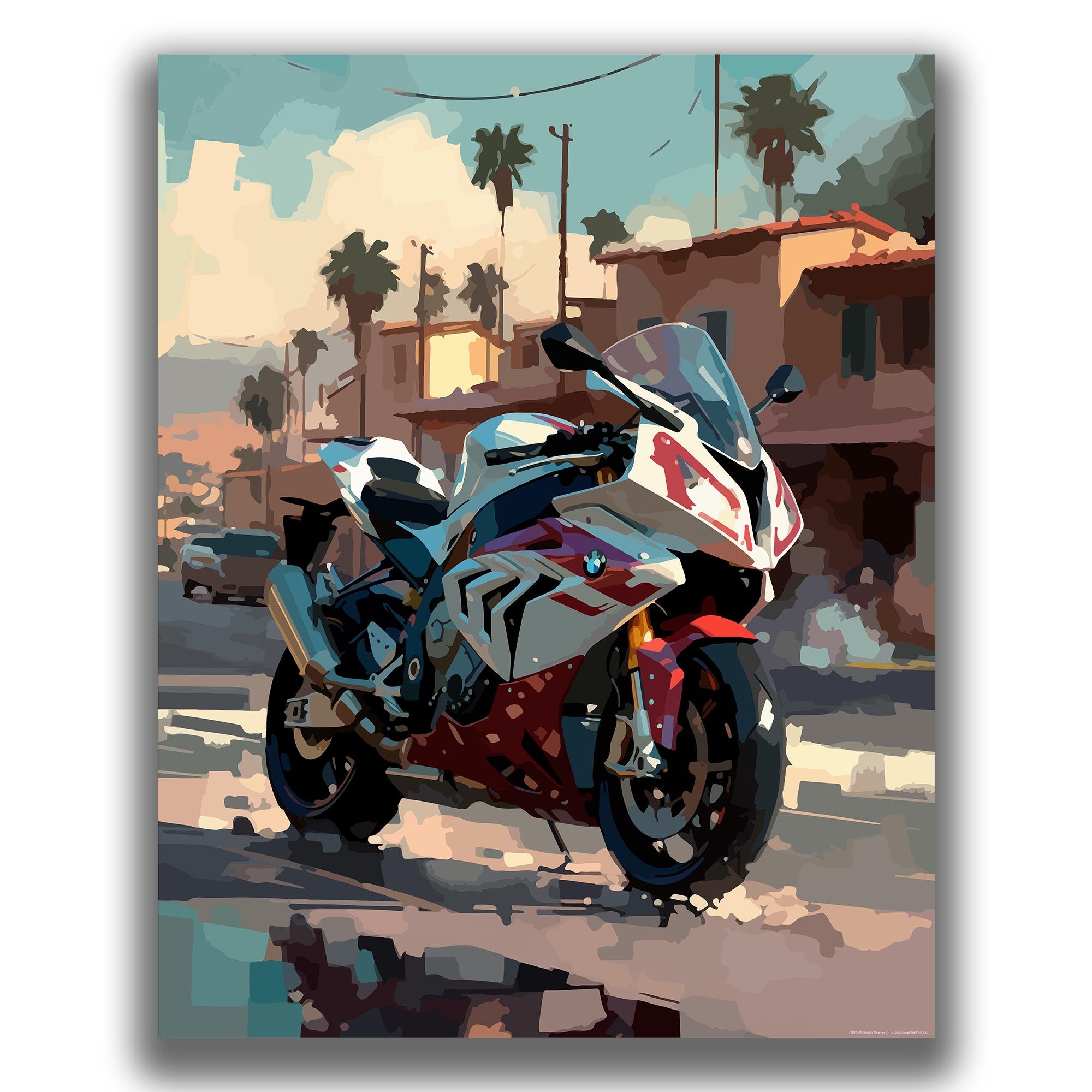 Illusion - Motorcycle Poster
