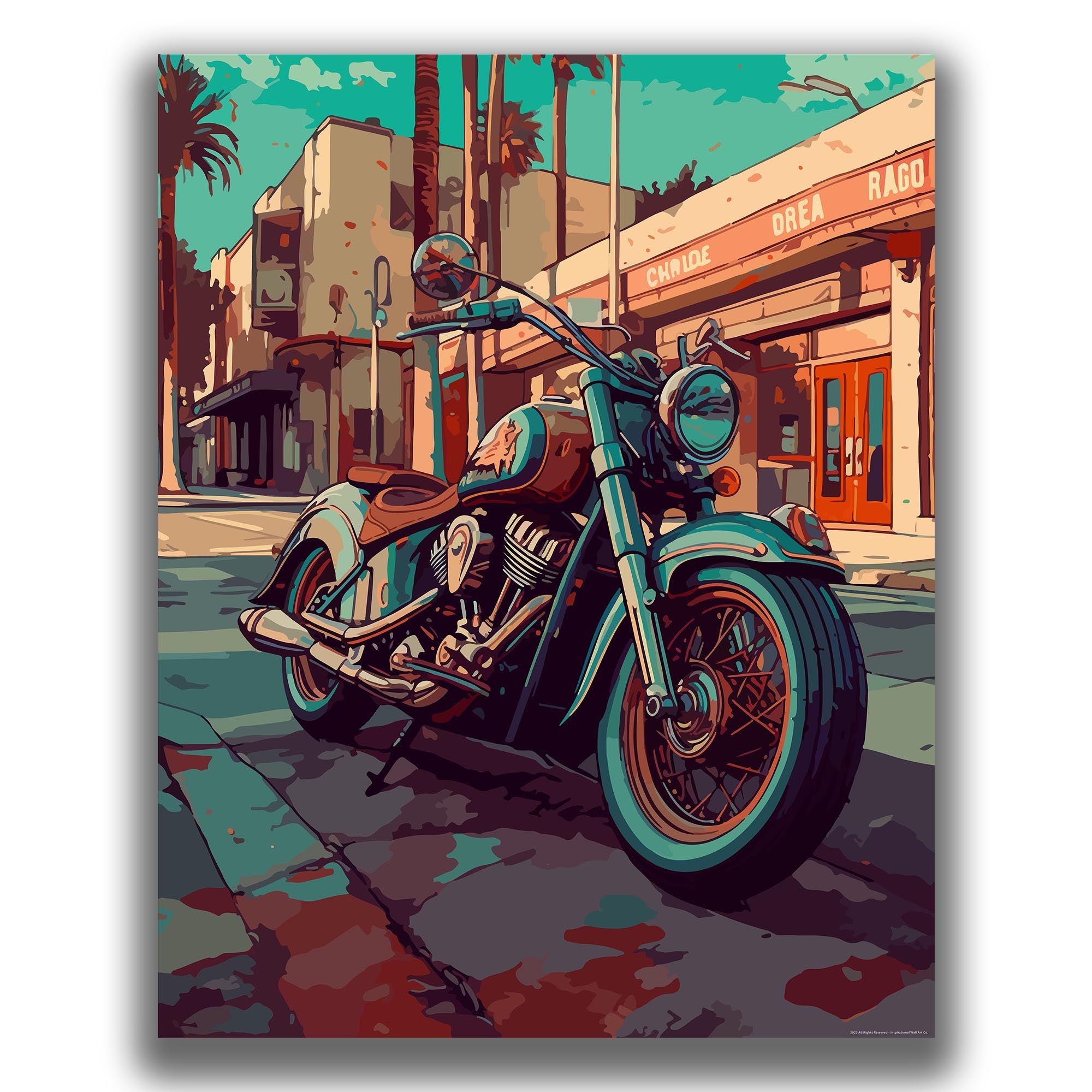 Diligent - Motorcycle Poster