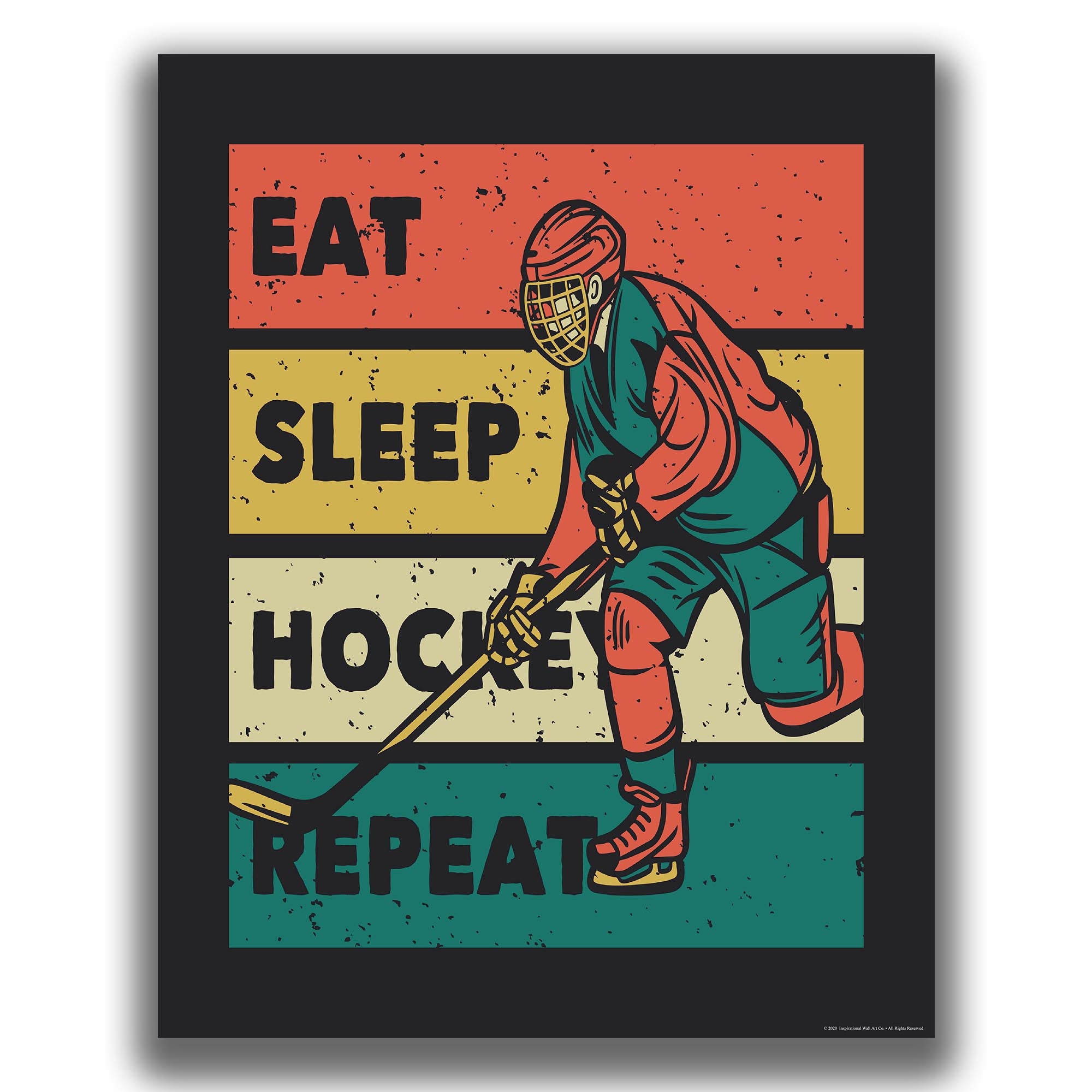 Eat Sleep Hockey - Hockey Poster