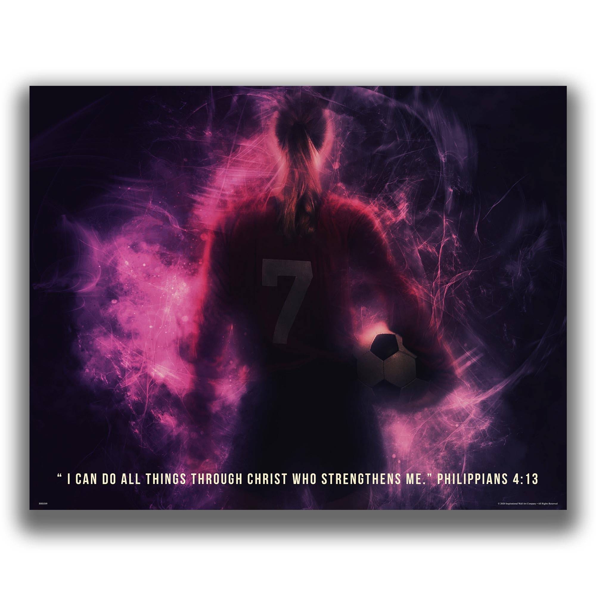 Philippians 4:13 - Soccer Poster