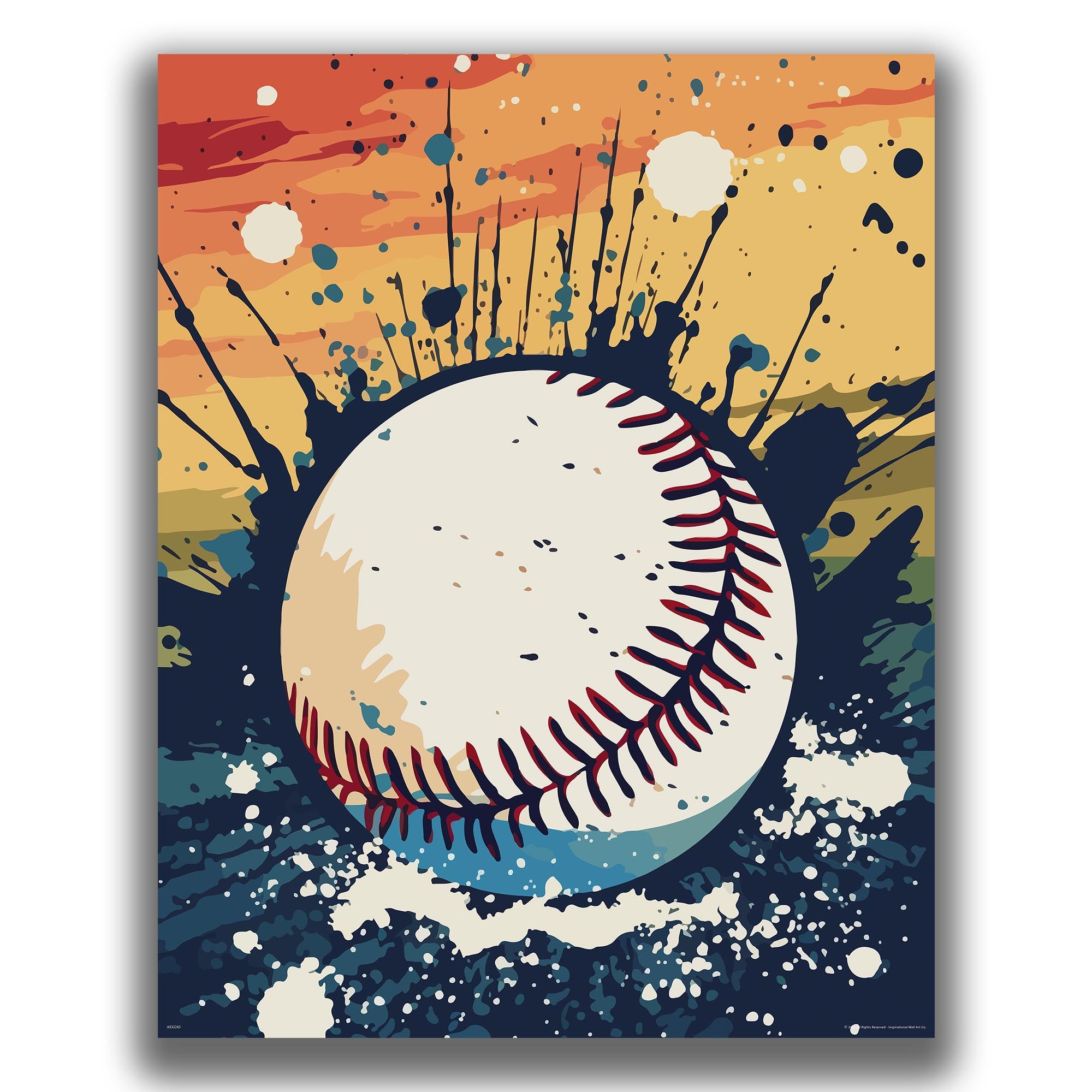 Baserun - Baseball Poster