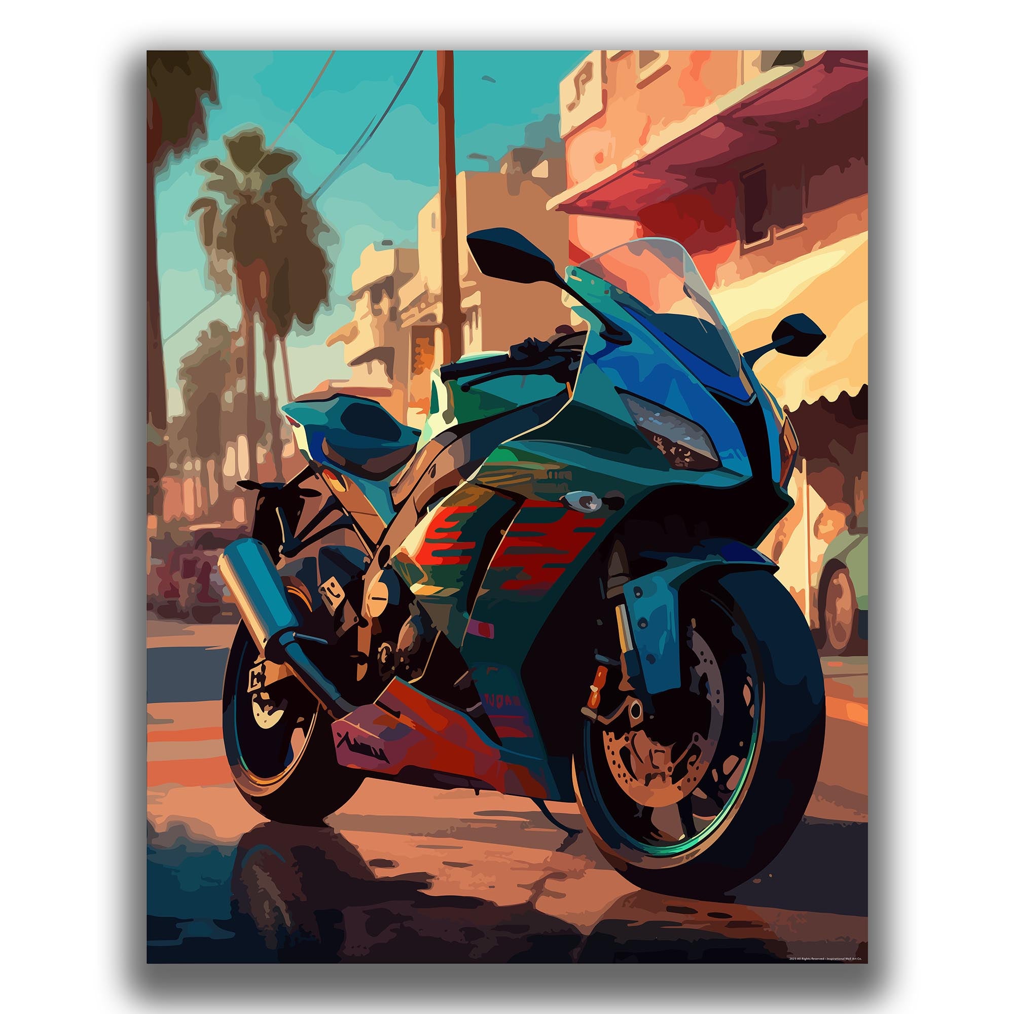 Energetic - Motorcycle Poster