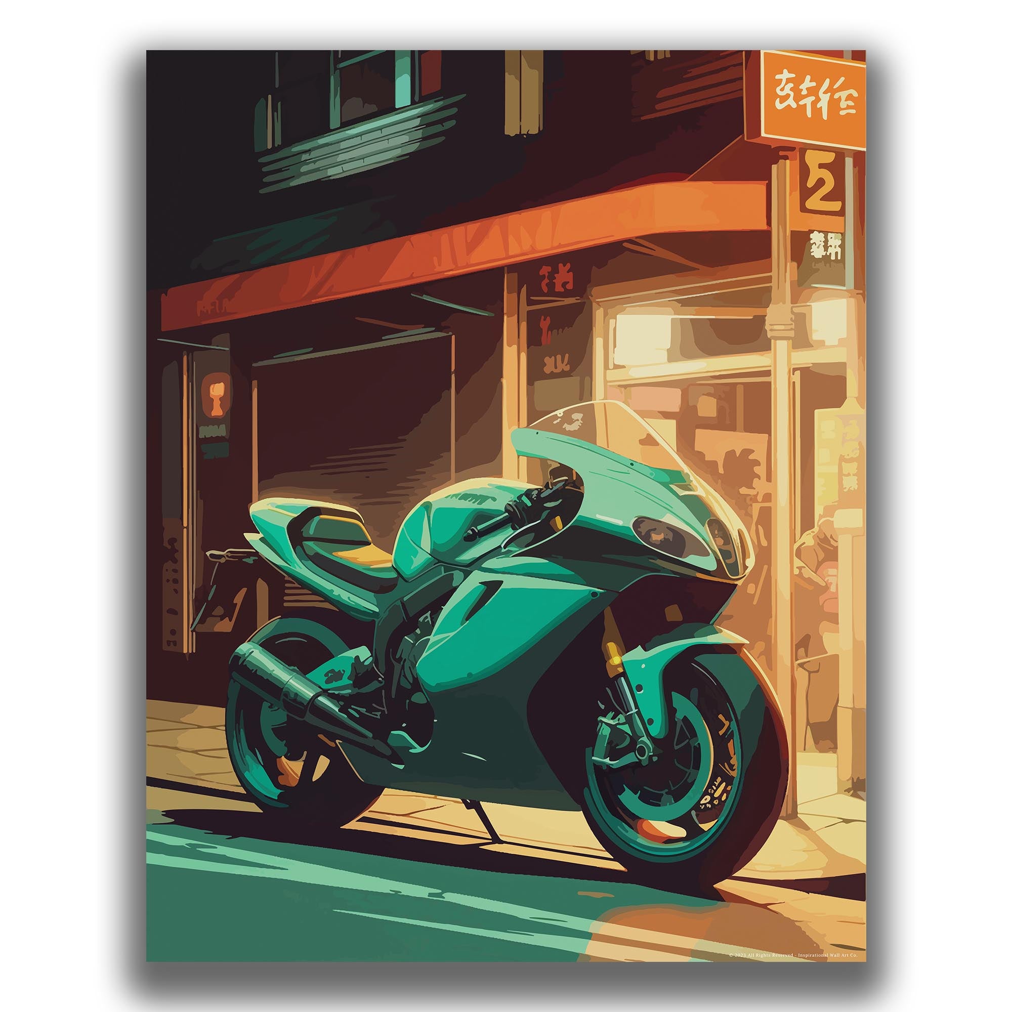 Riding Legends - Motorcycle Poster
