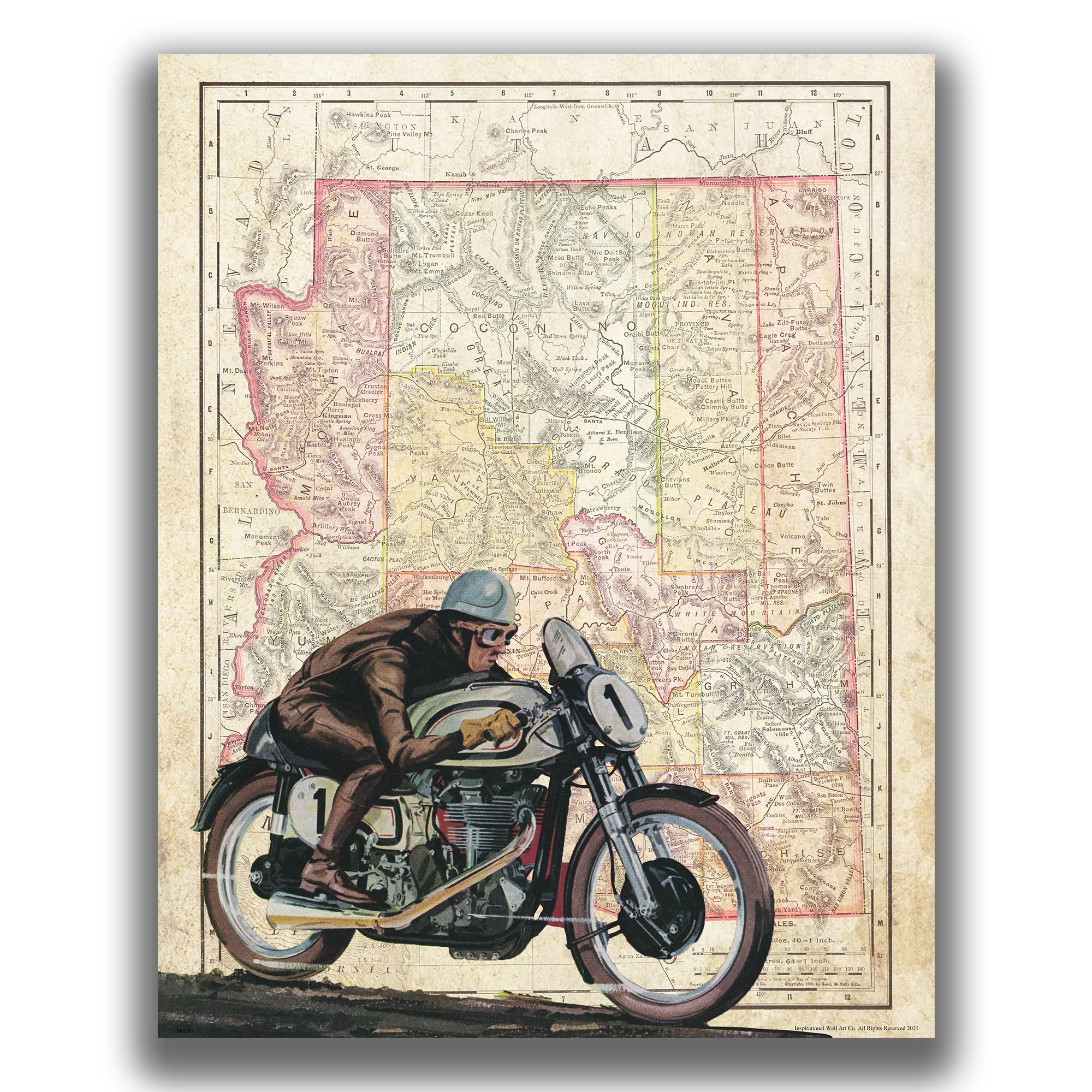 Arizona - Motorcycle Poster