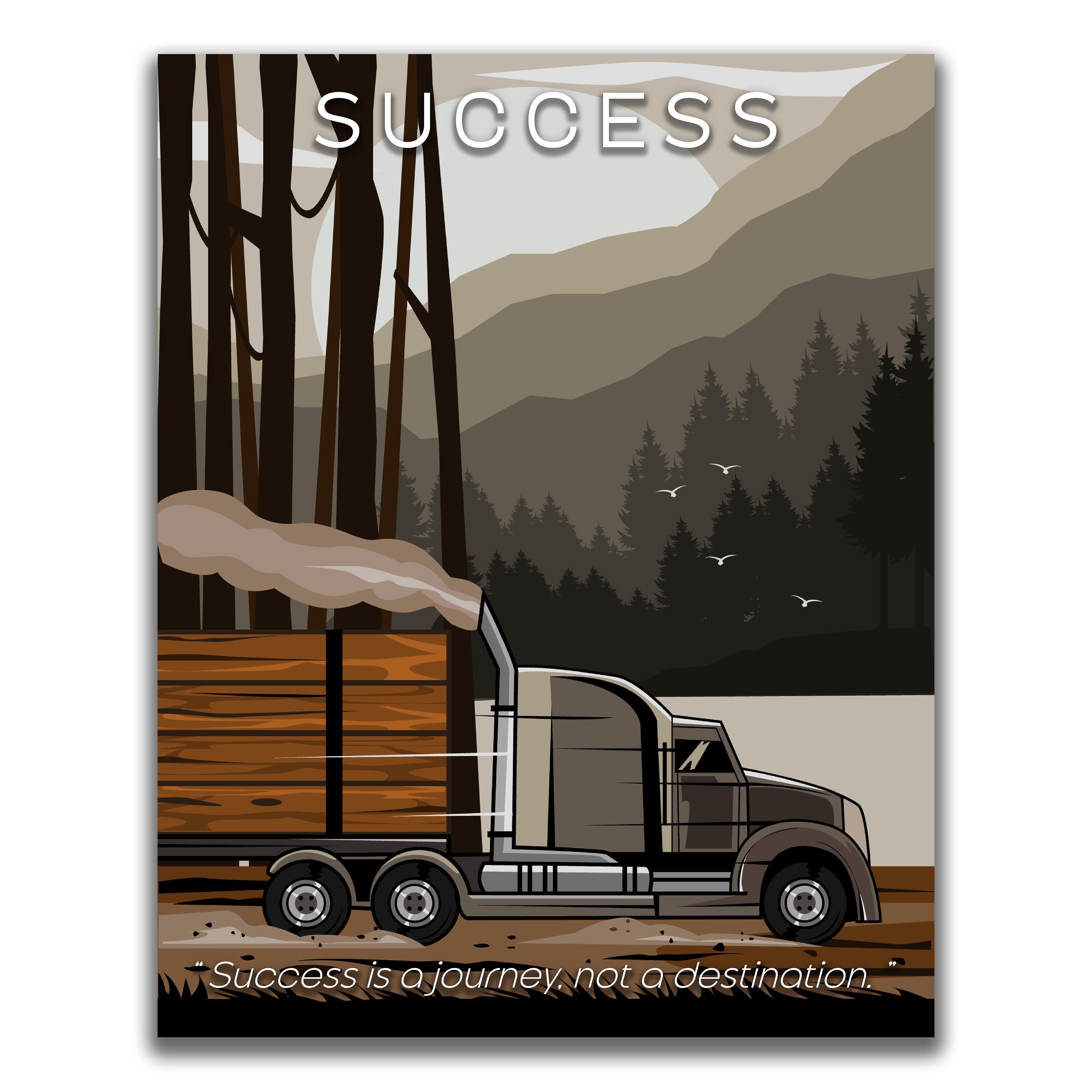 Success - Semi Truck Poster