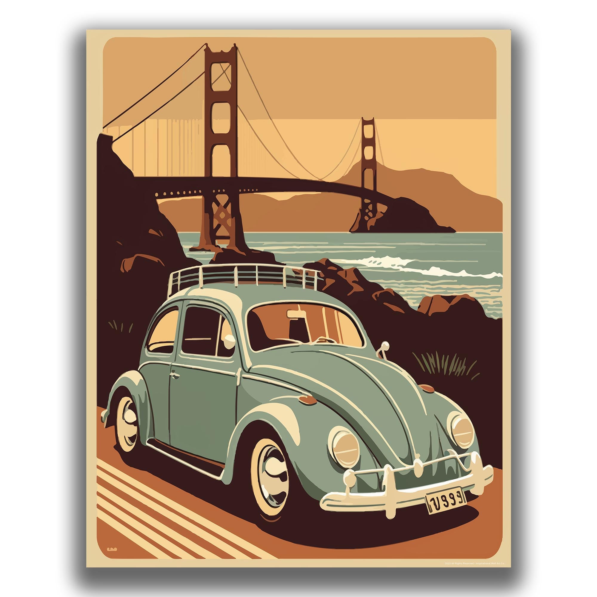 Beetle Bridge - Volkswagen Poster
