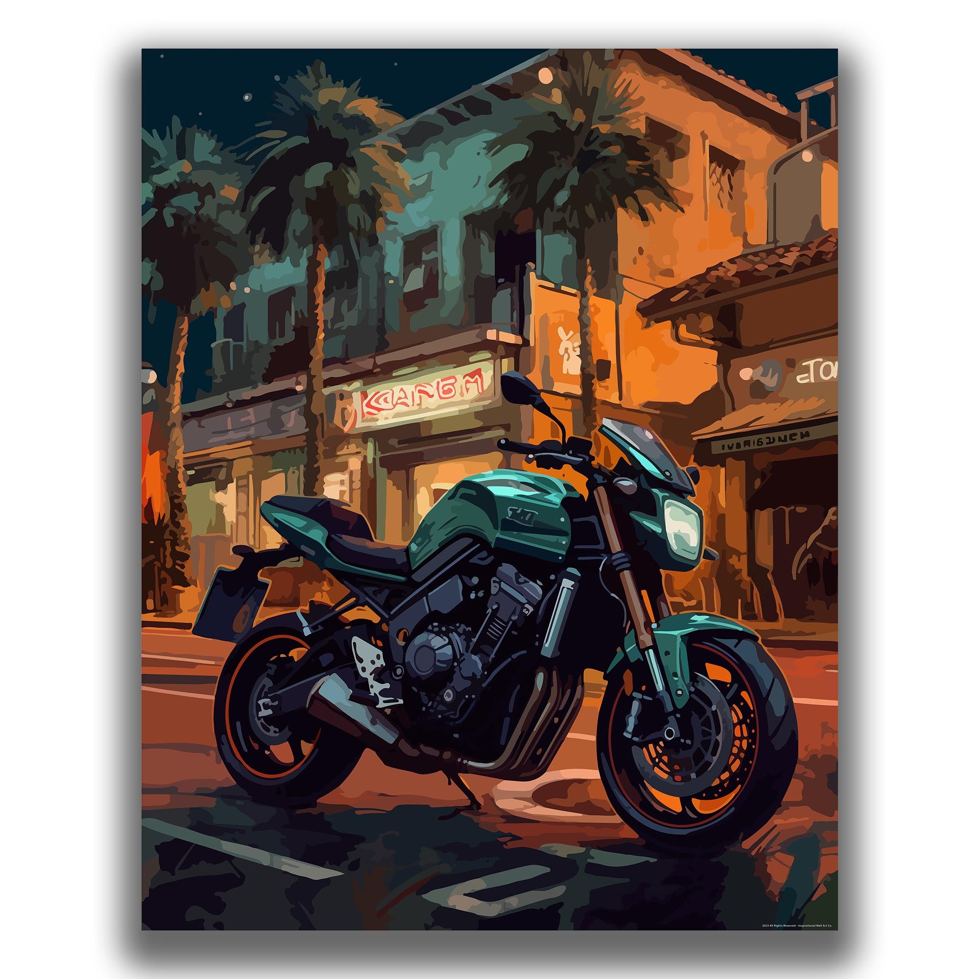 Enticing - Motorcycle Poster