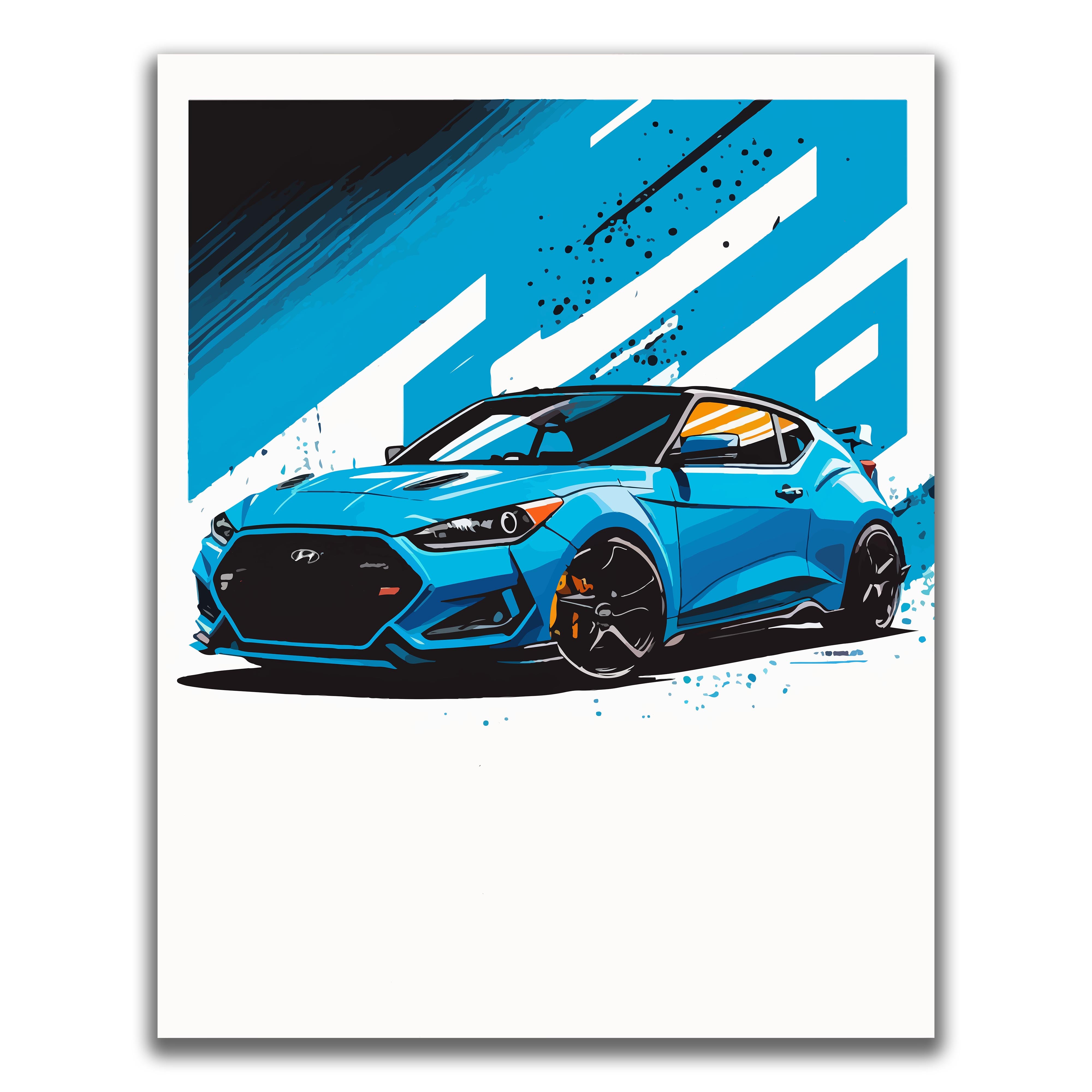 Blue - Car Poster