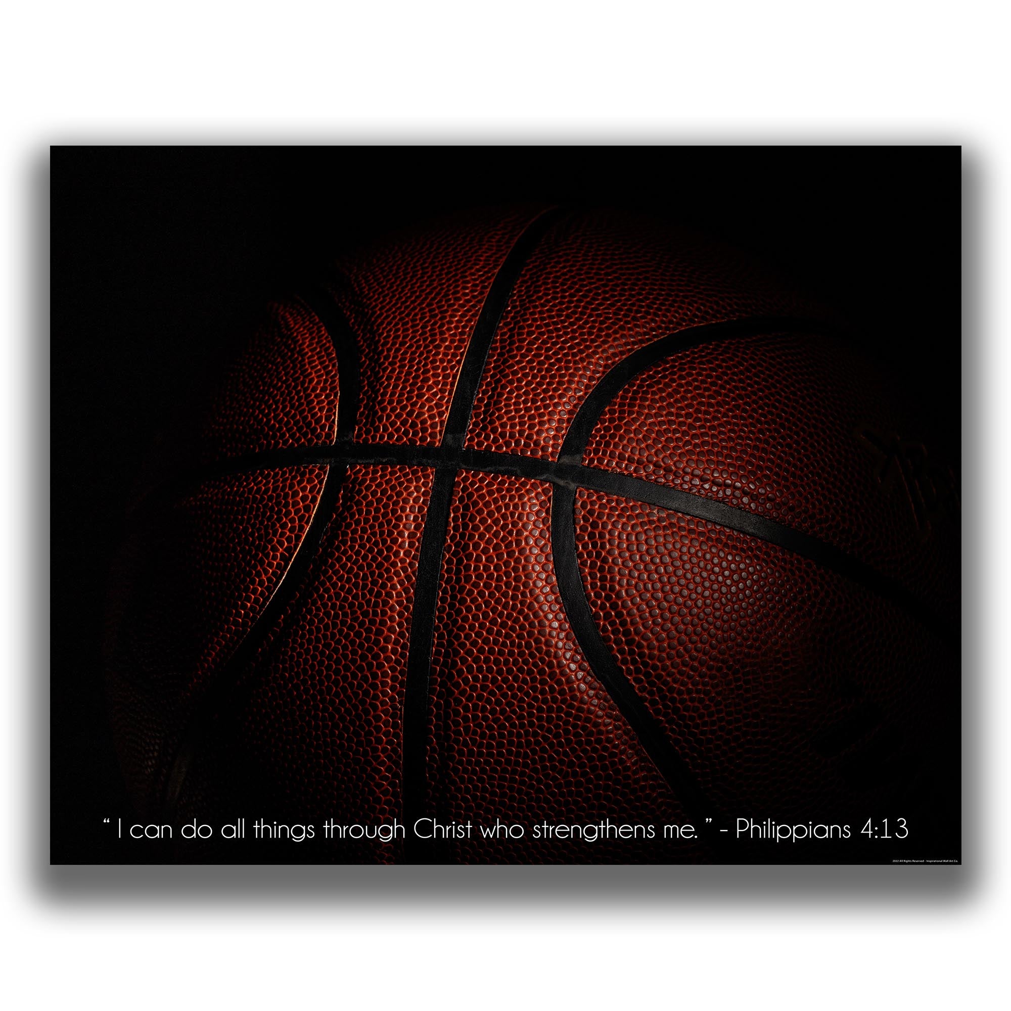 Philippians 413 - Basketball Poster