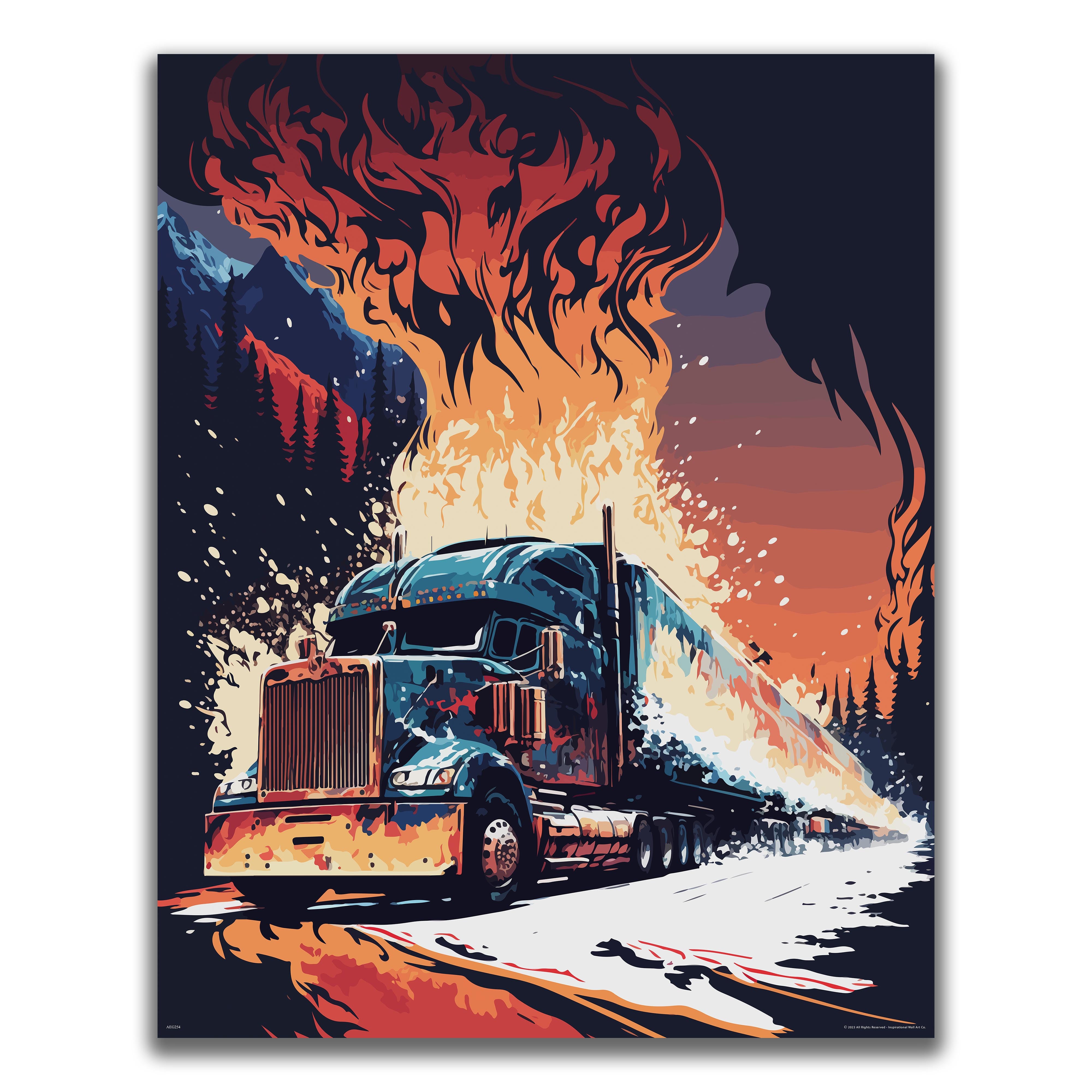 Nostalgia - Semi Truck Poster