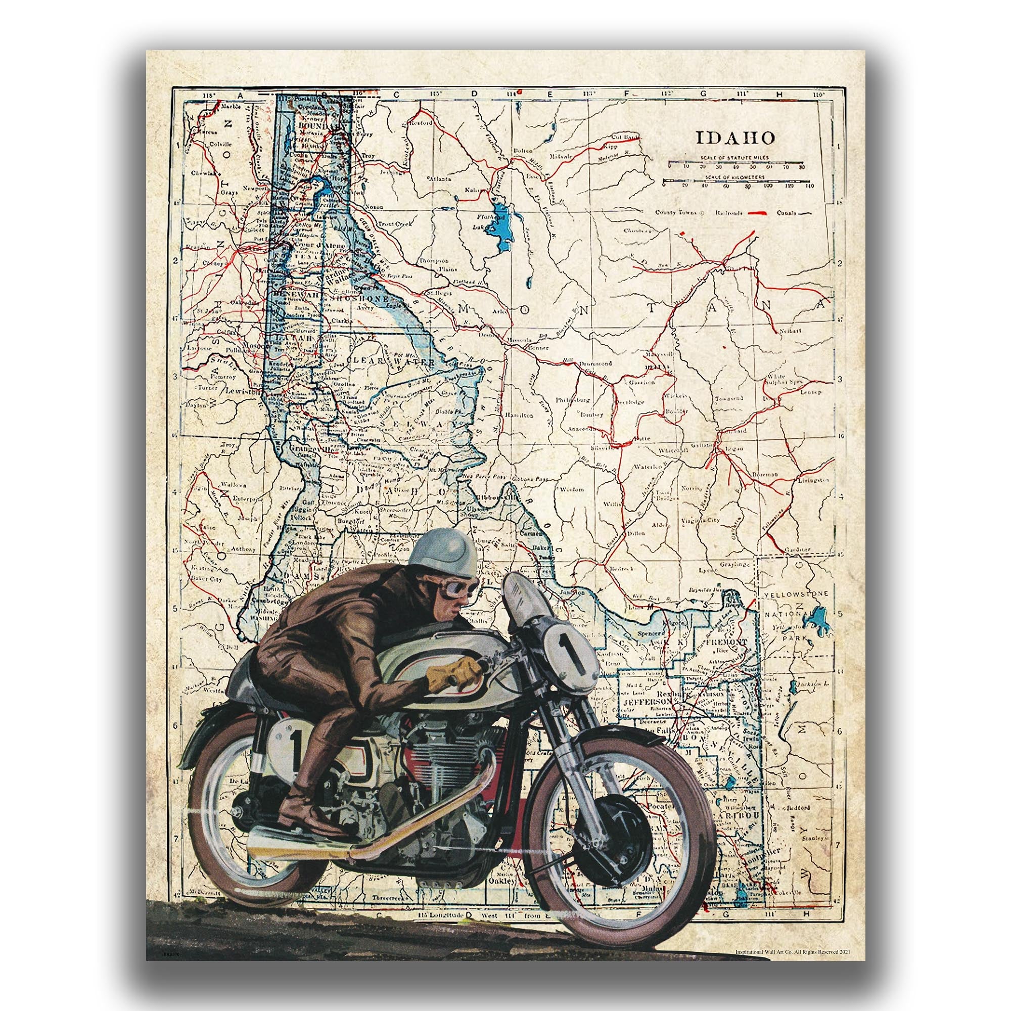 Idaho - Motorcycle Poster