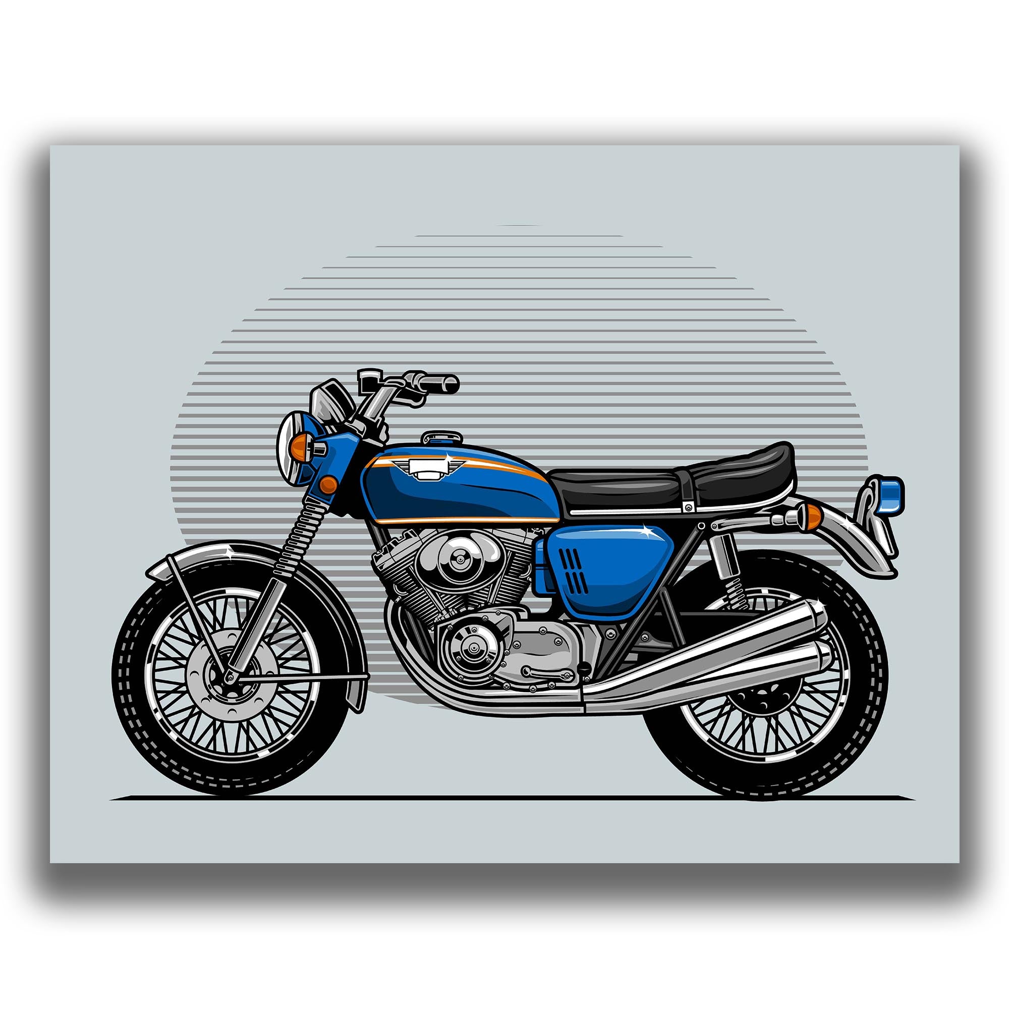 Retro - Motorcycle Poster
