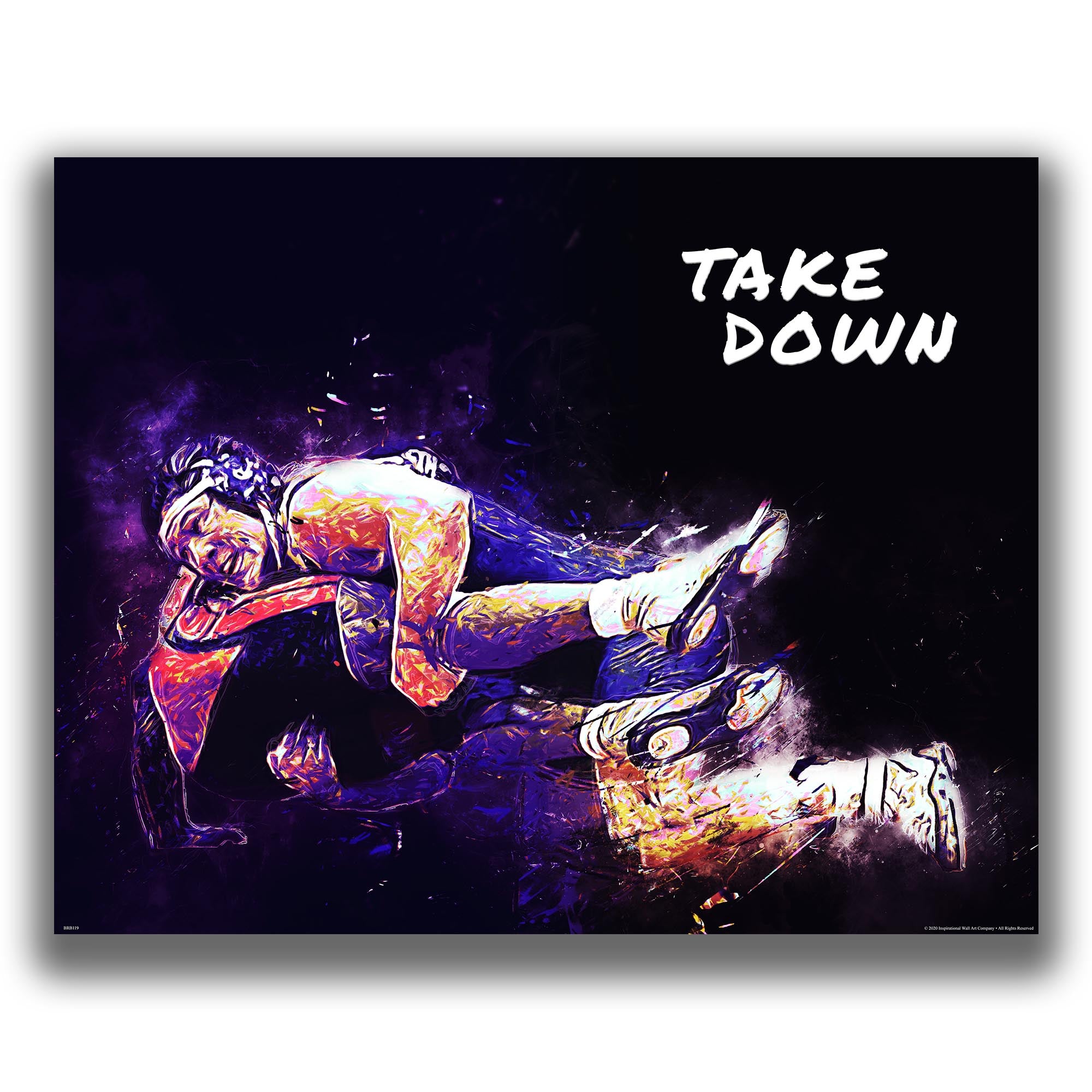 Take Down - Wrestling Poster