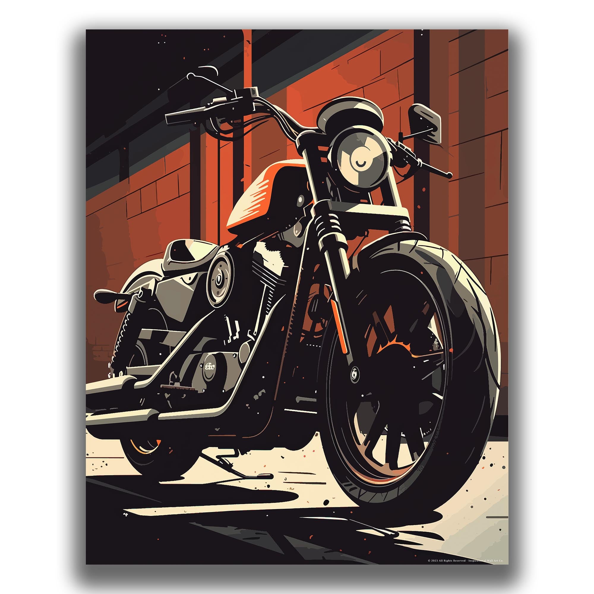 Open Highway - Motorcycle Poster