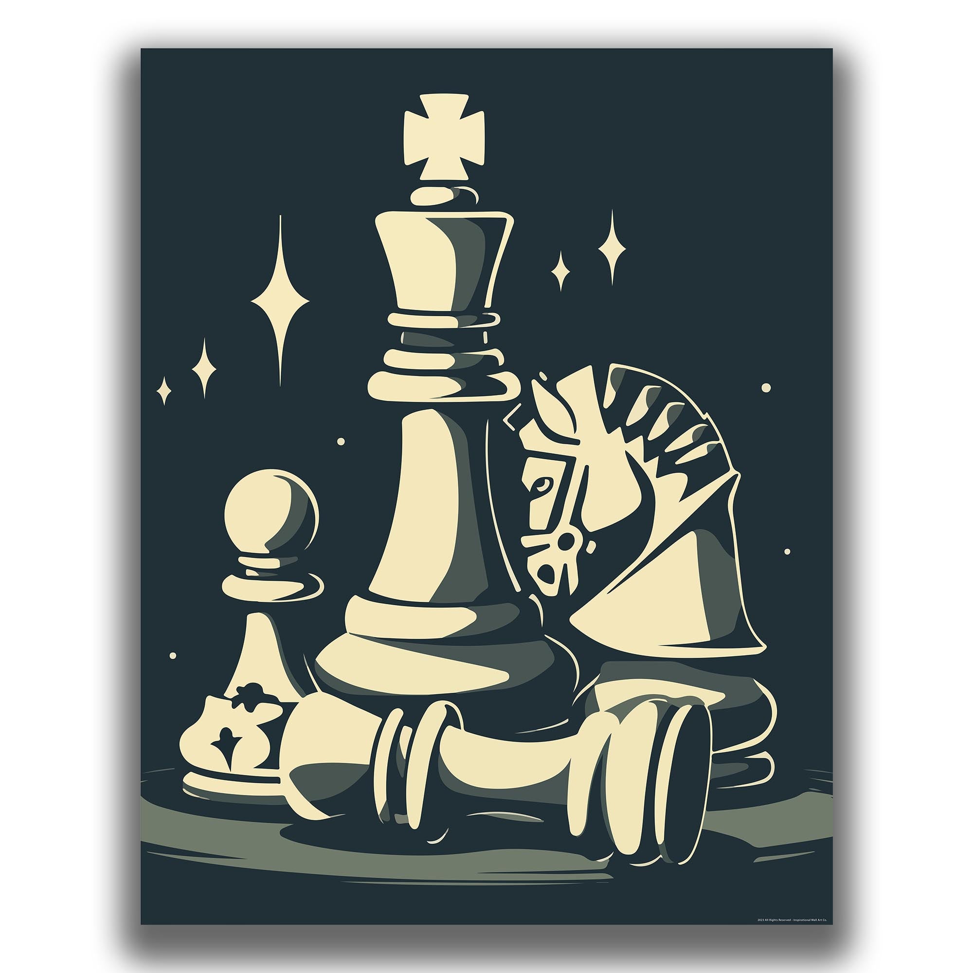 Endgame Beauty - Chess Poster