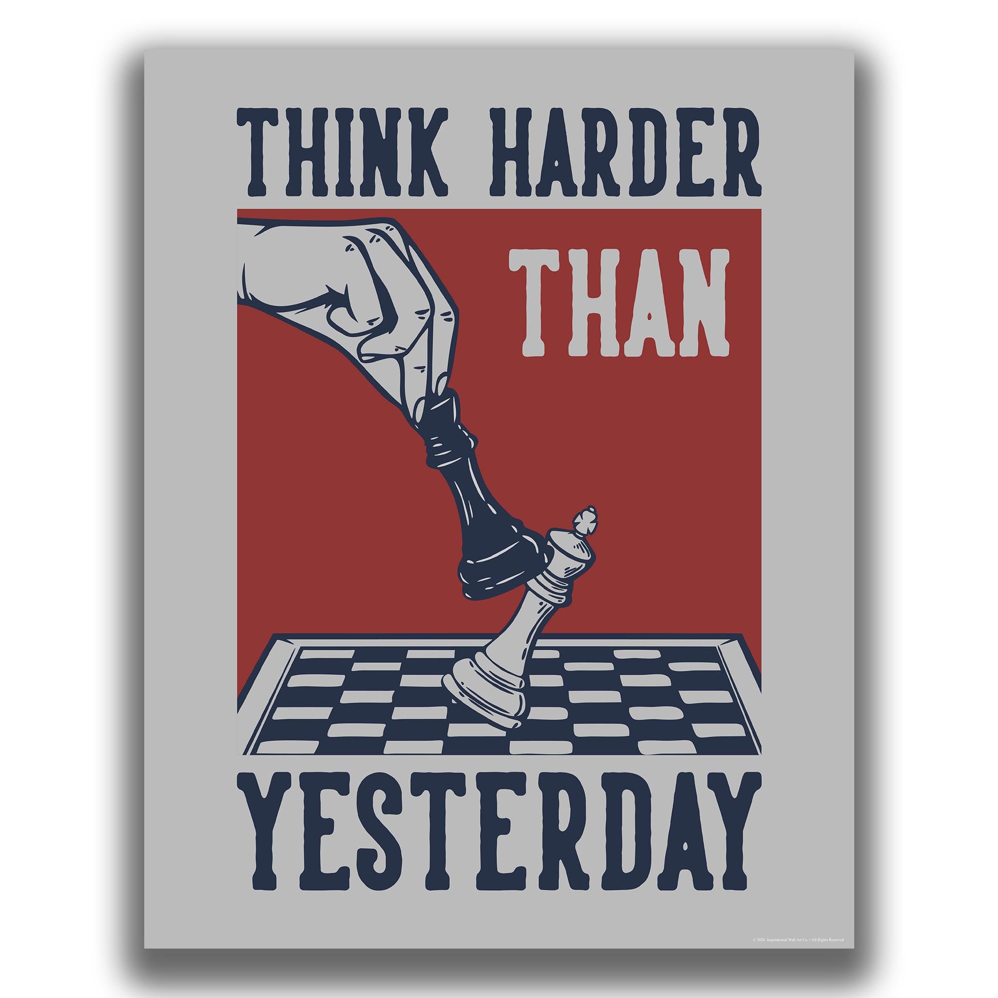 Think Harder - Chess Poster