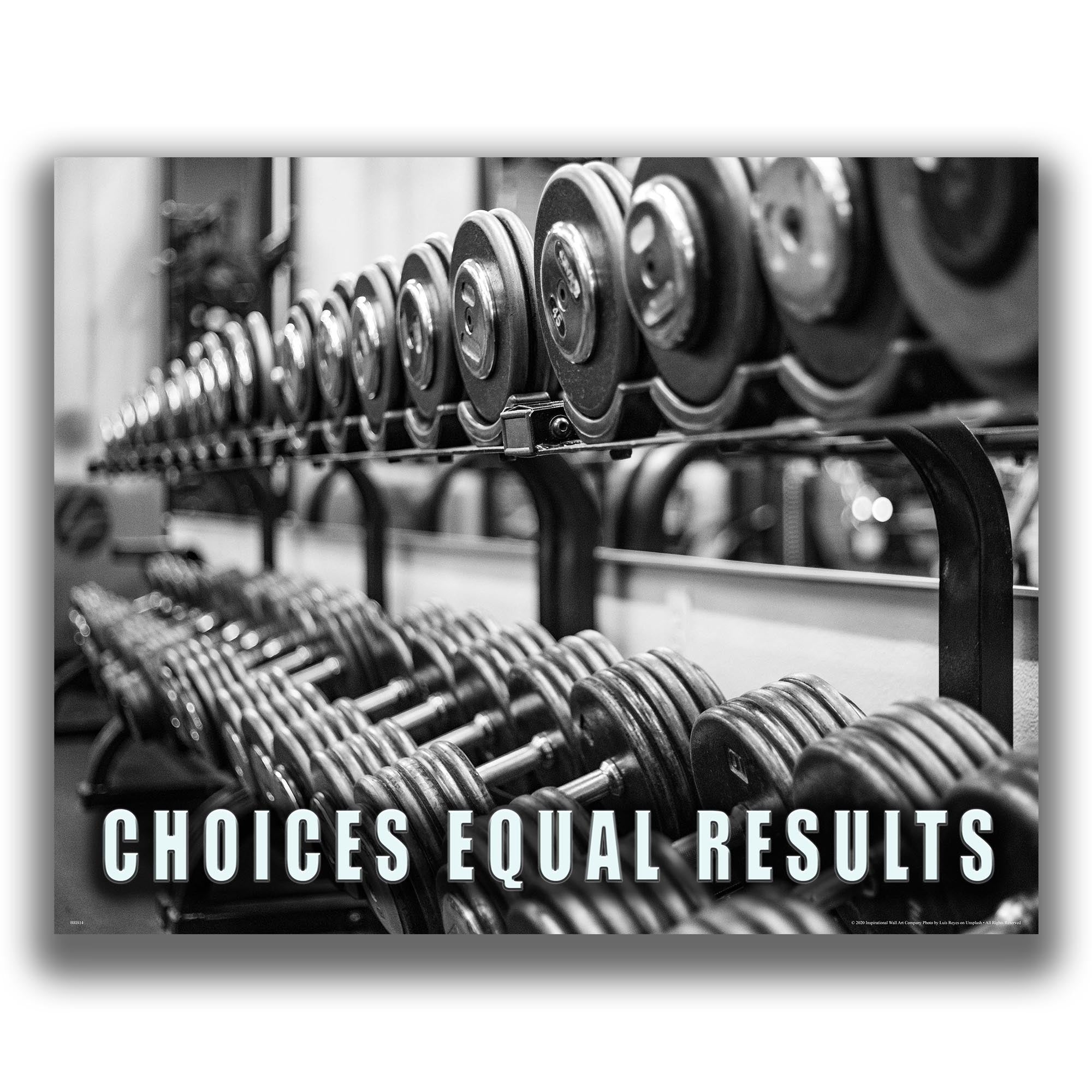 Choices Equal Results - Gym Poster