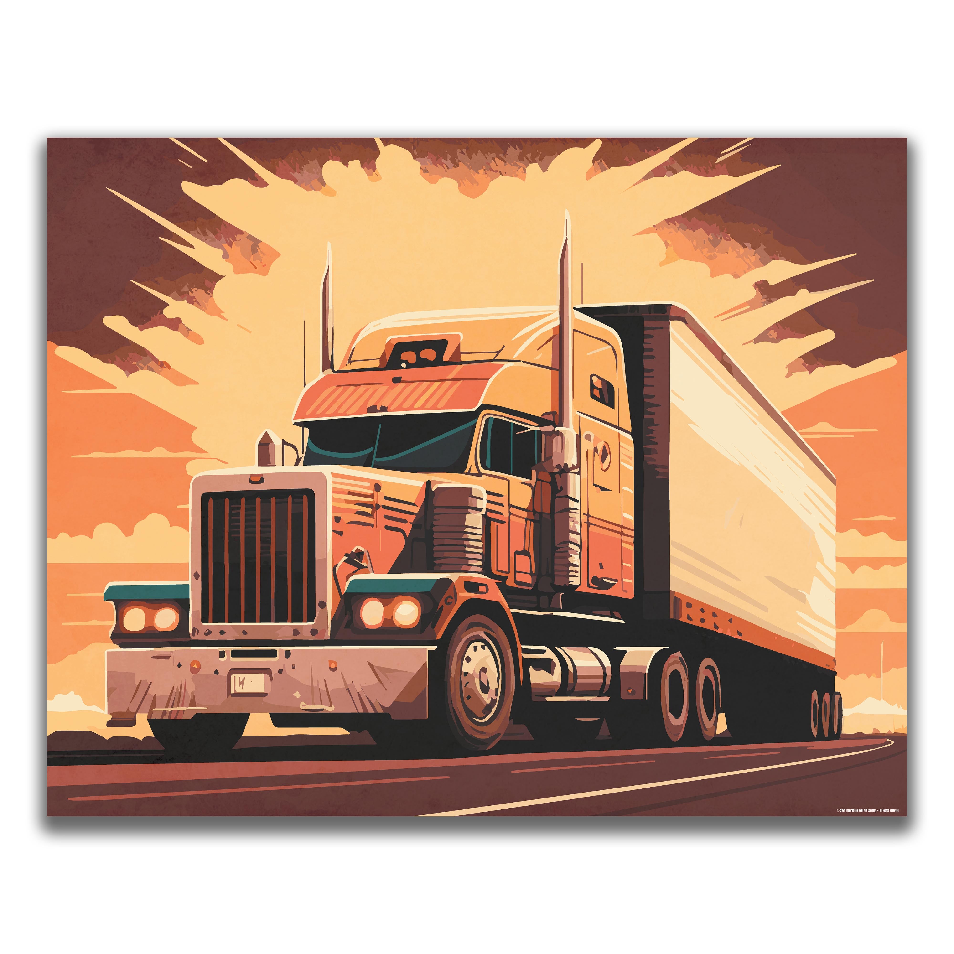 Dispatch - Semi Truck Poster