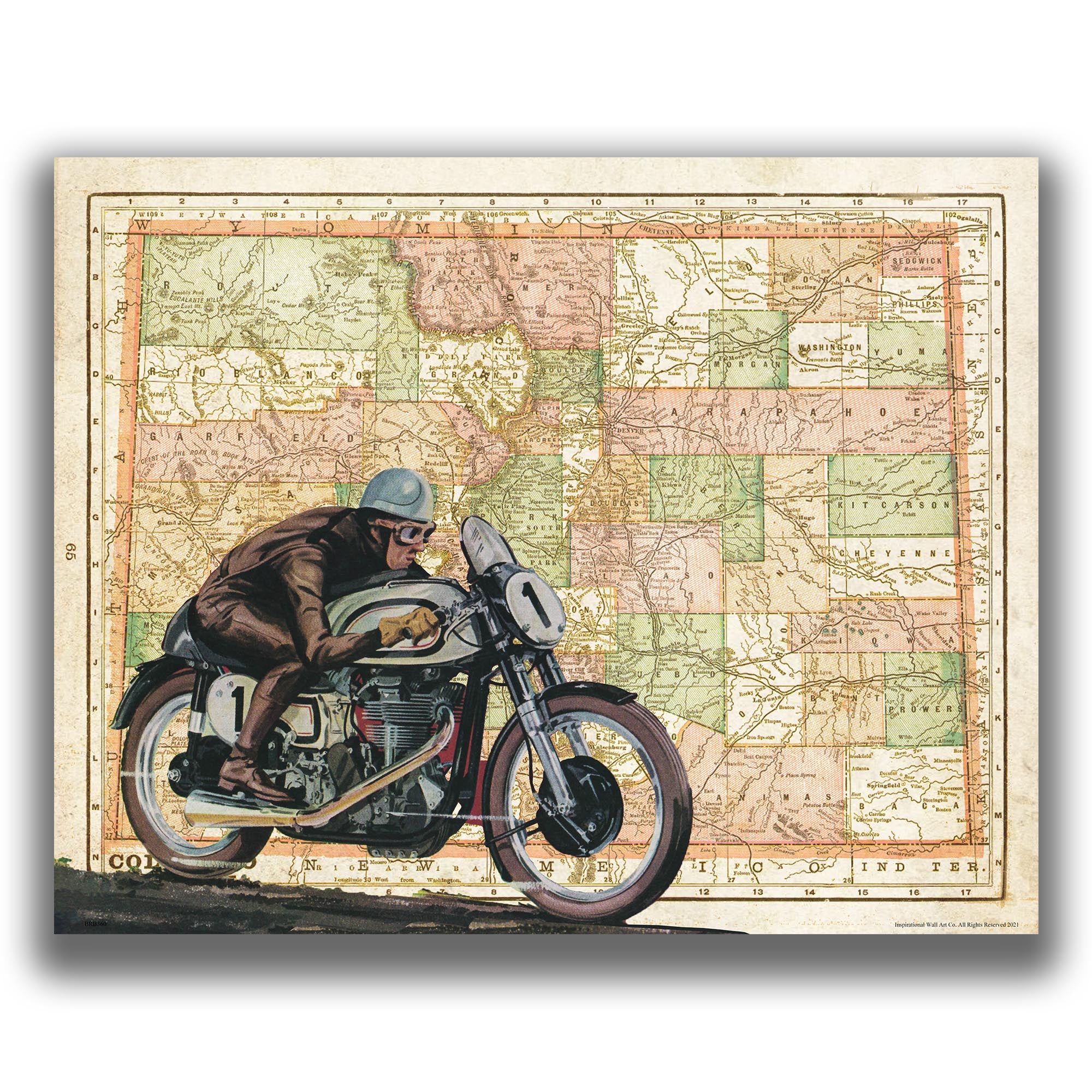 Colorado - Motorcycle Poster