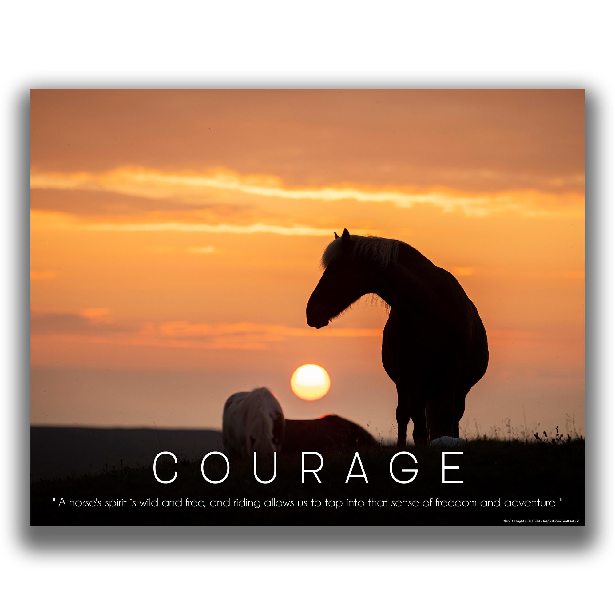 Courage - Equestrian Poster