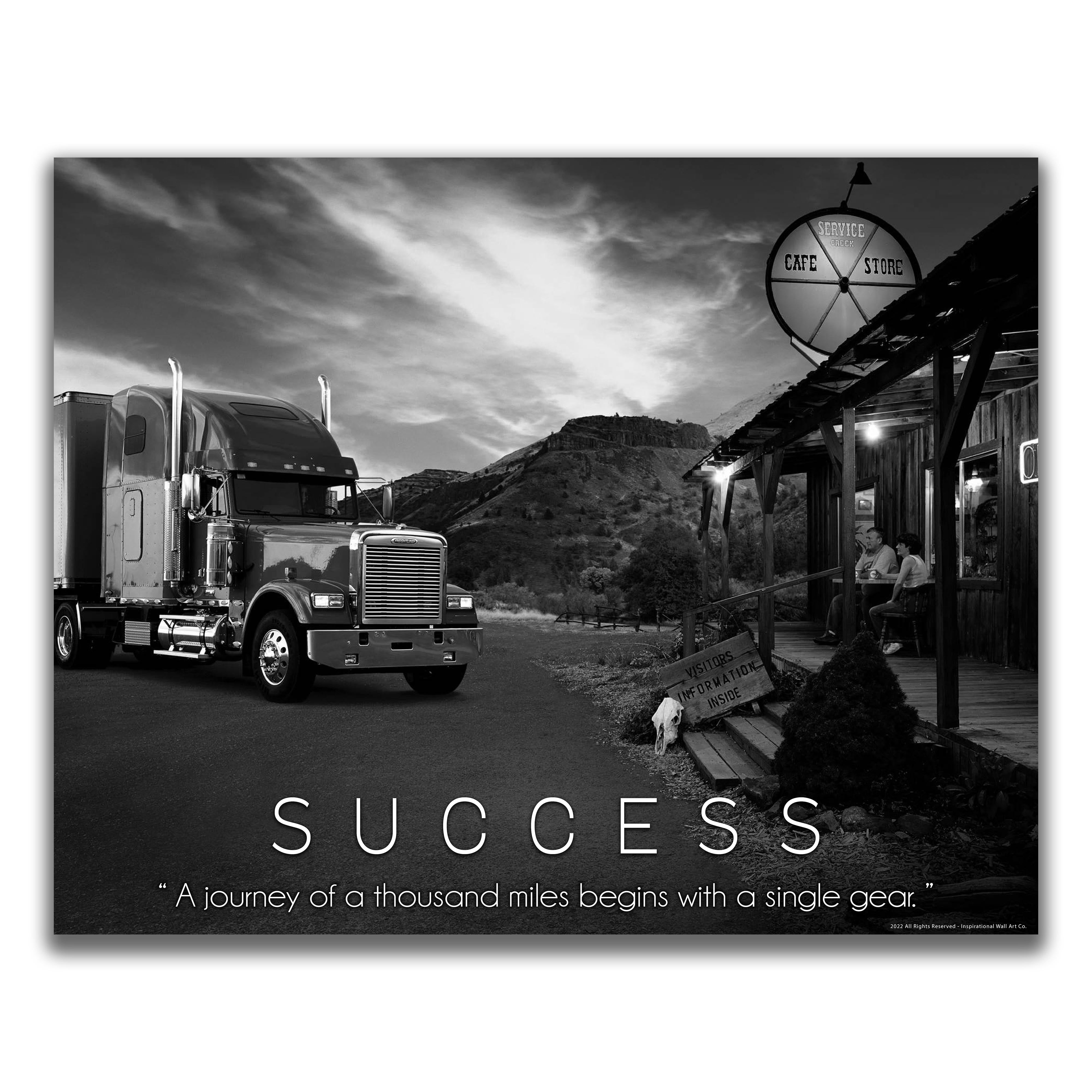 Success - Semi Truck Poster