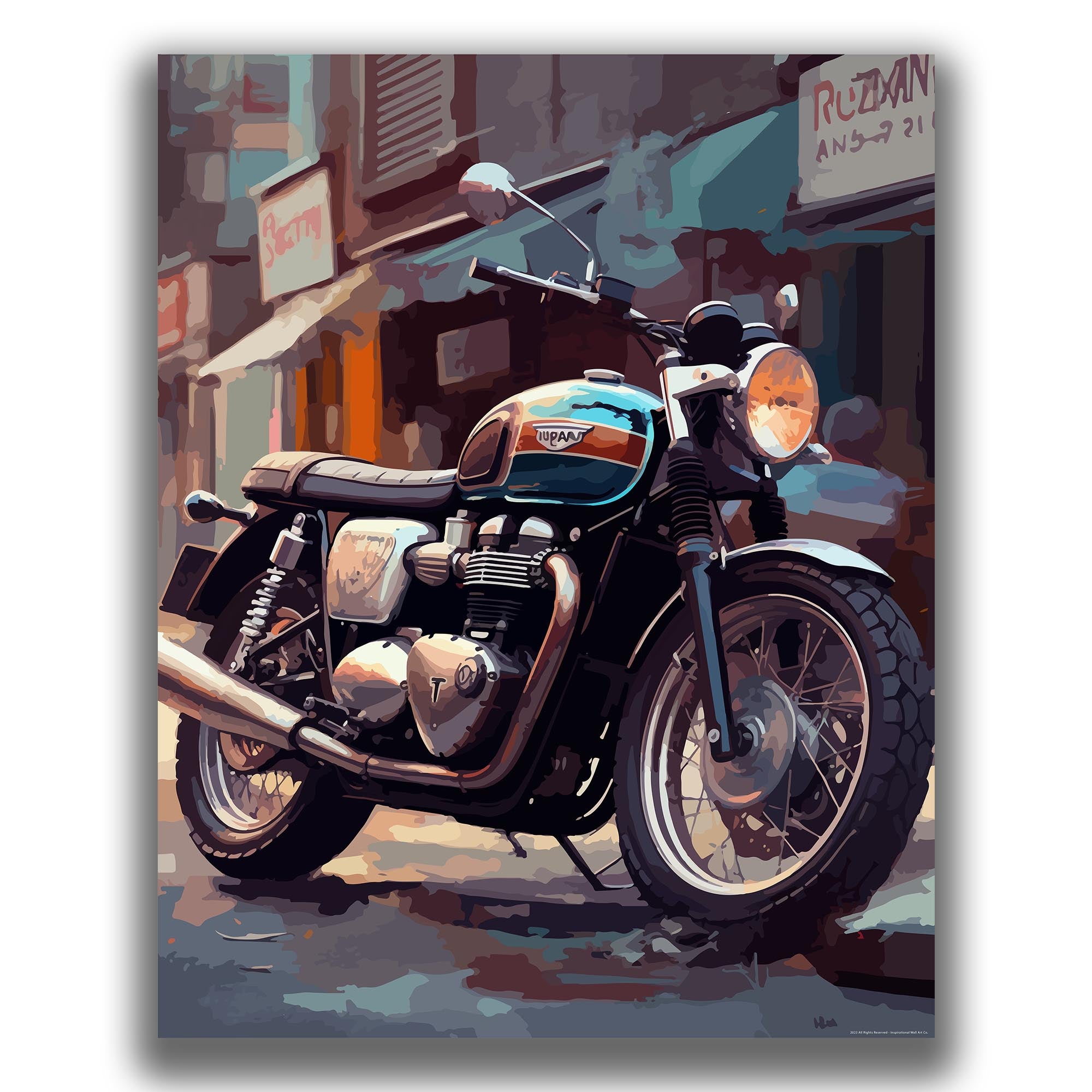 Fluid - Motorcycle Poster