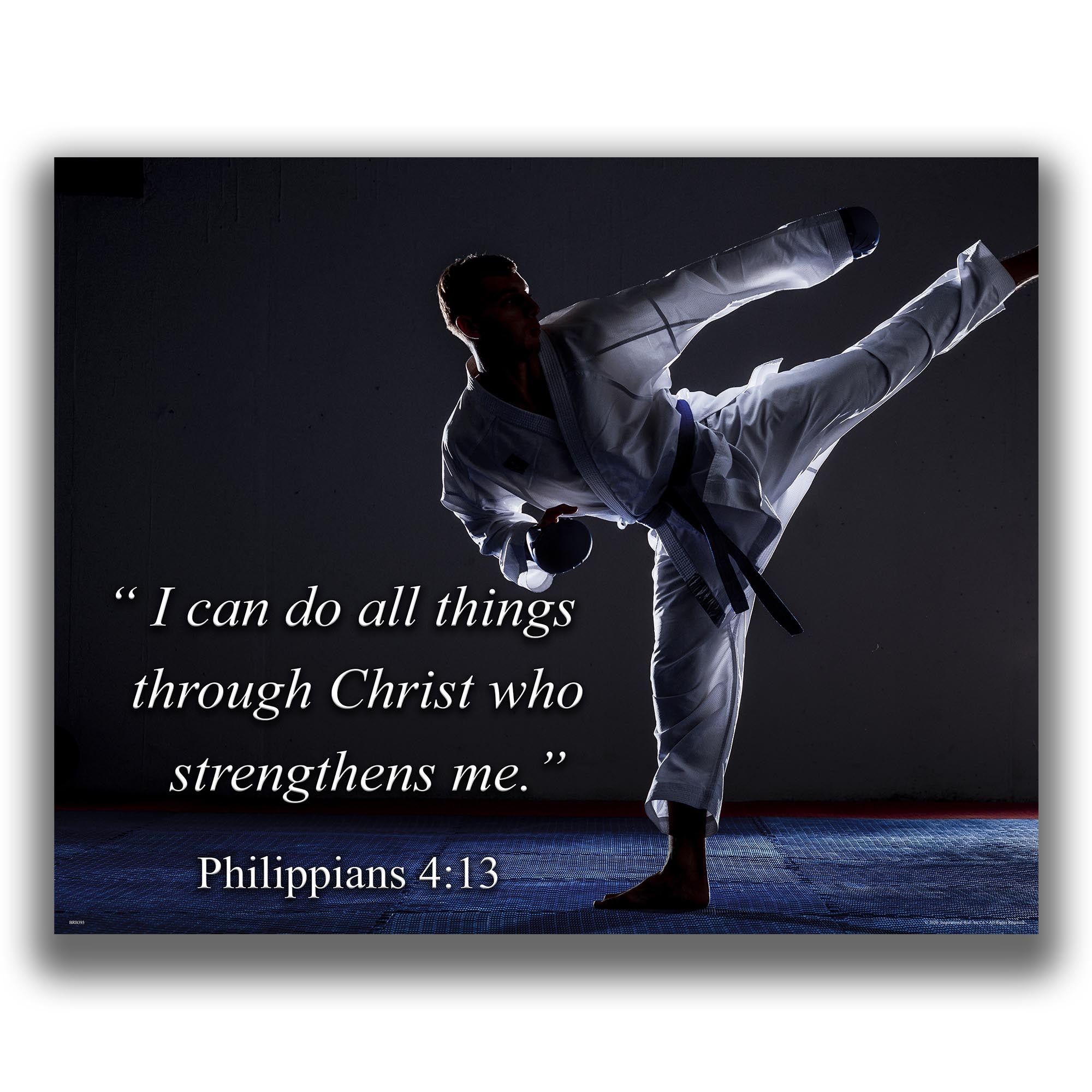 Philippians 4:13 - Religious Poster