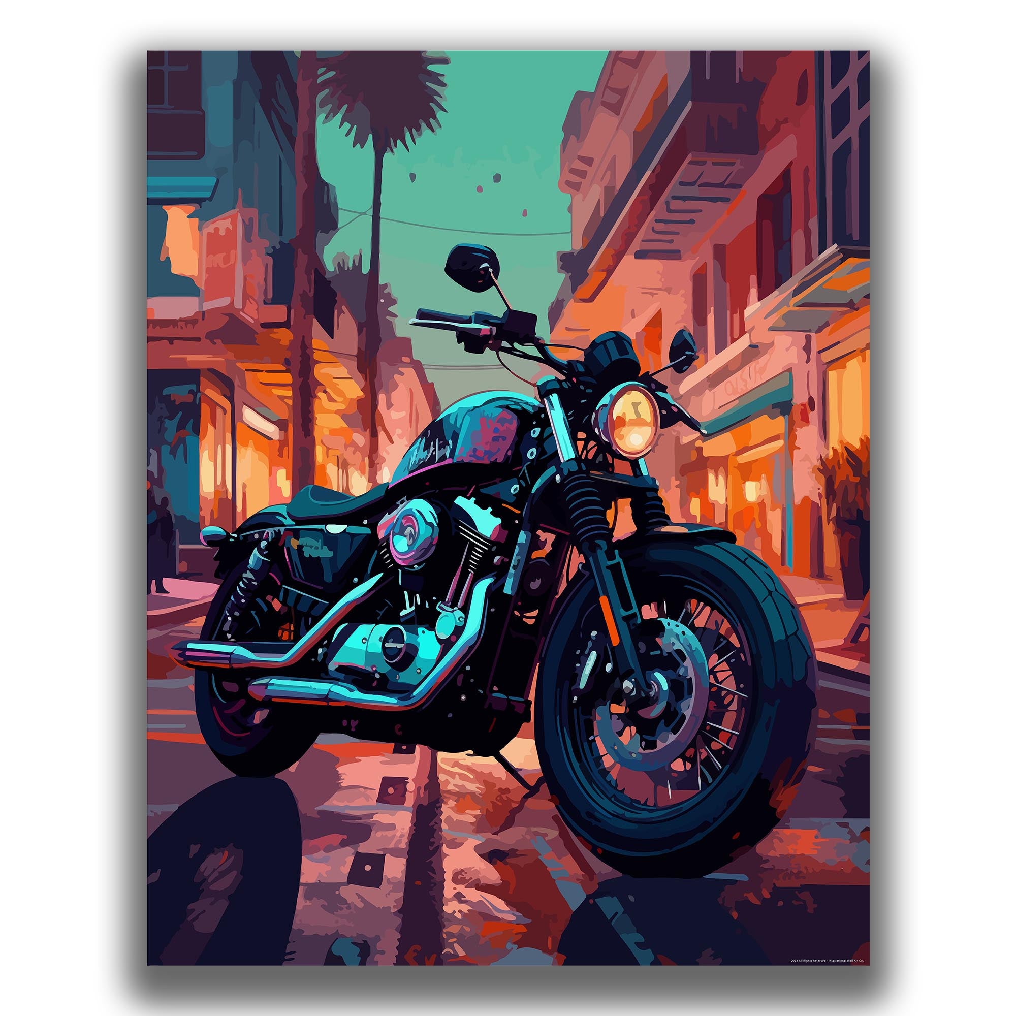 Hearty - Motorcycle Poster
