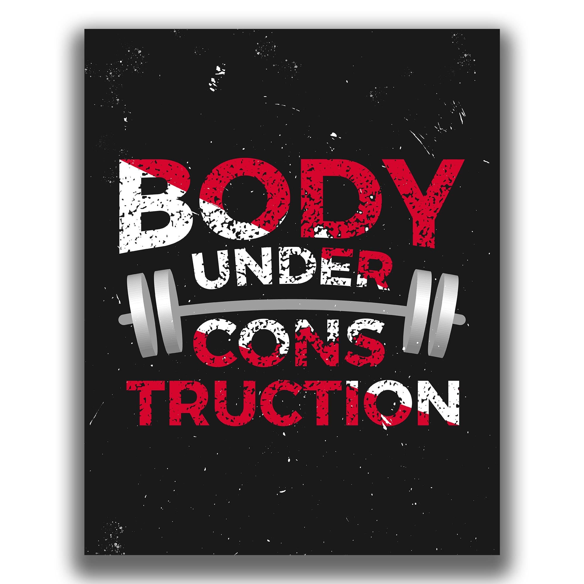Body Under Construction - Gym Poster