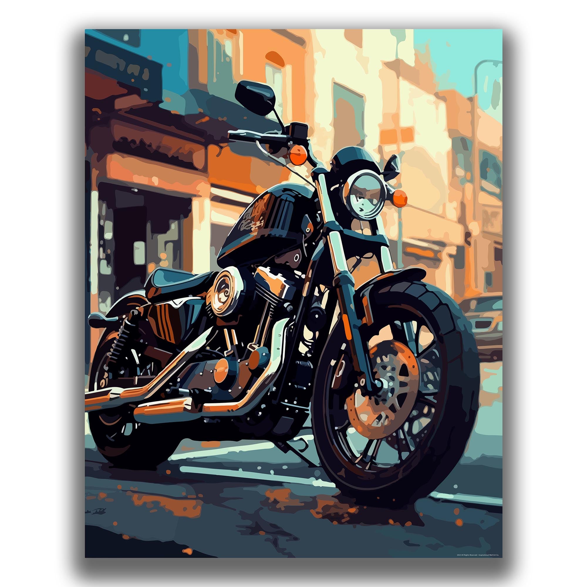 High - Motorcycle Poster