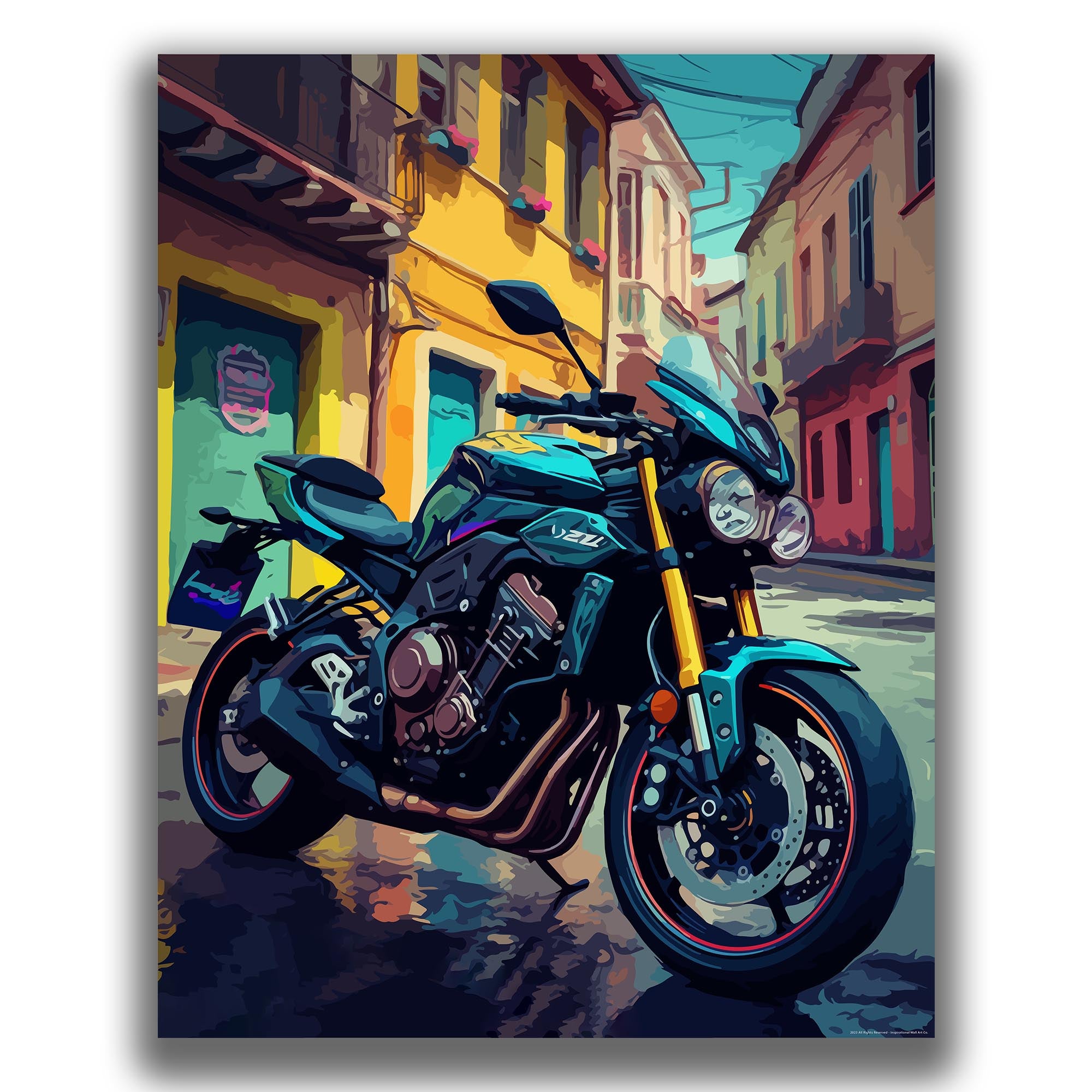 Exhilarating - Motorcycle Poster