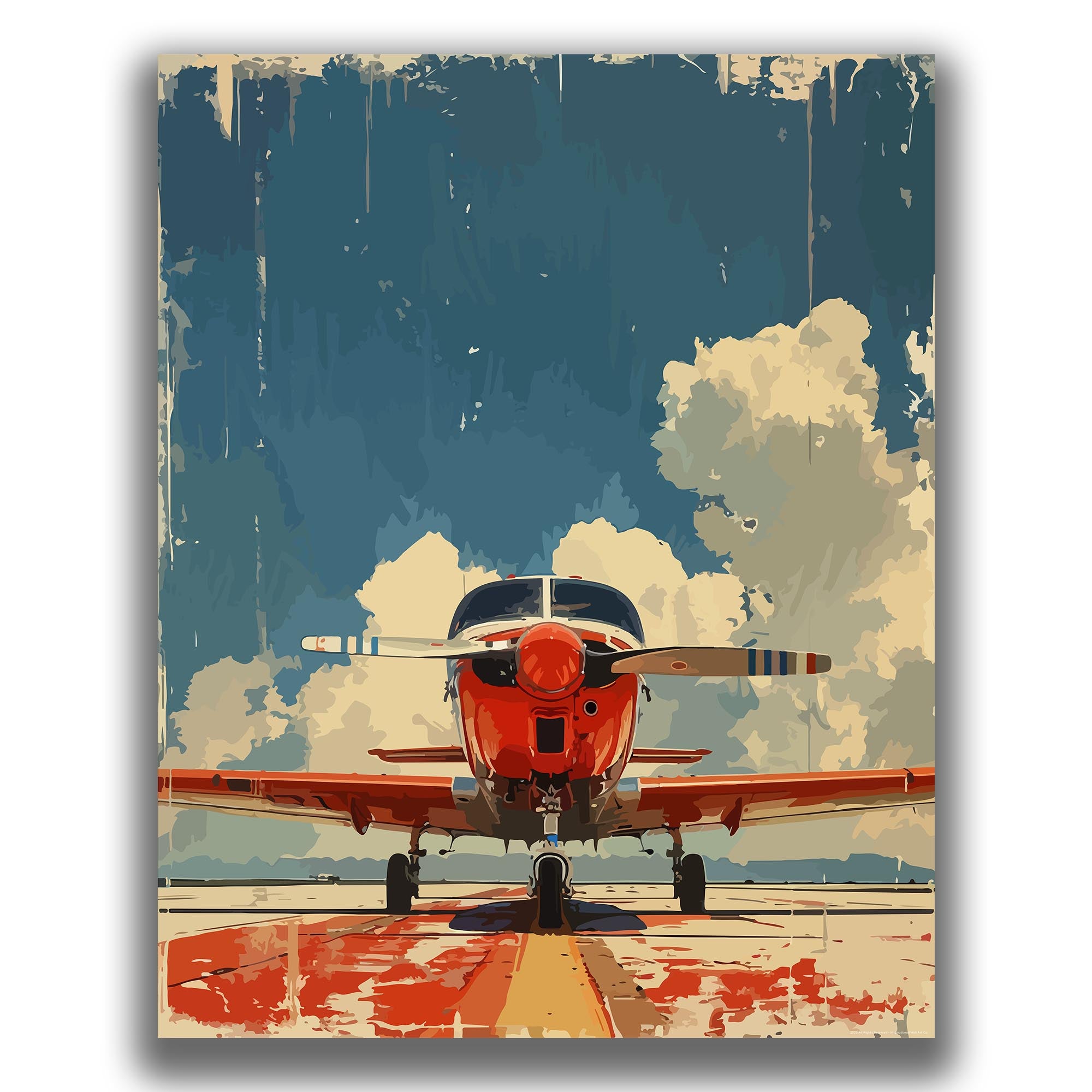 Gleaming - Airplane Poster